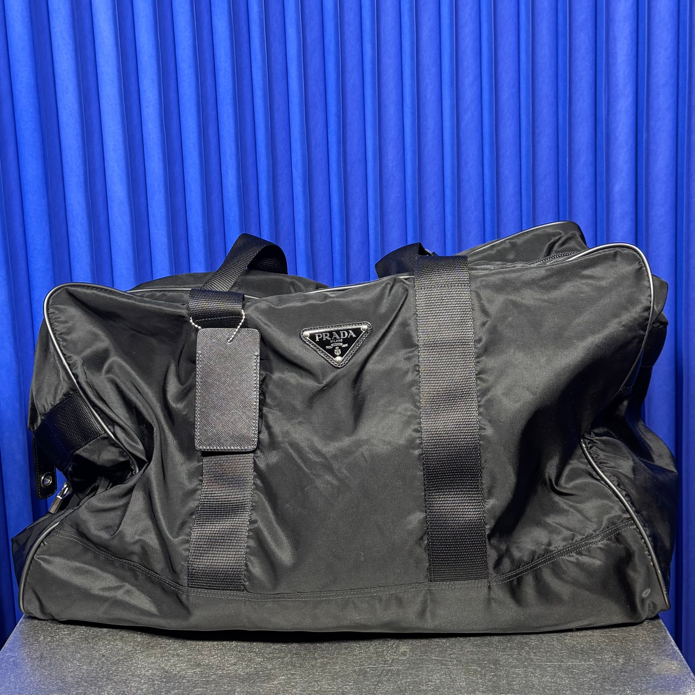 Prada Tessuto Nylon Weekender Travel Bag