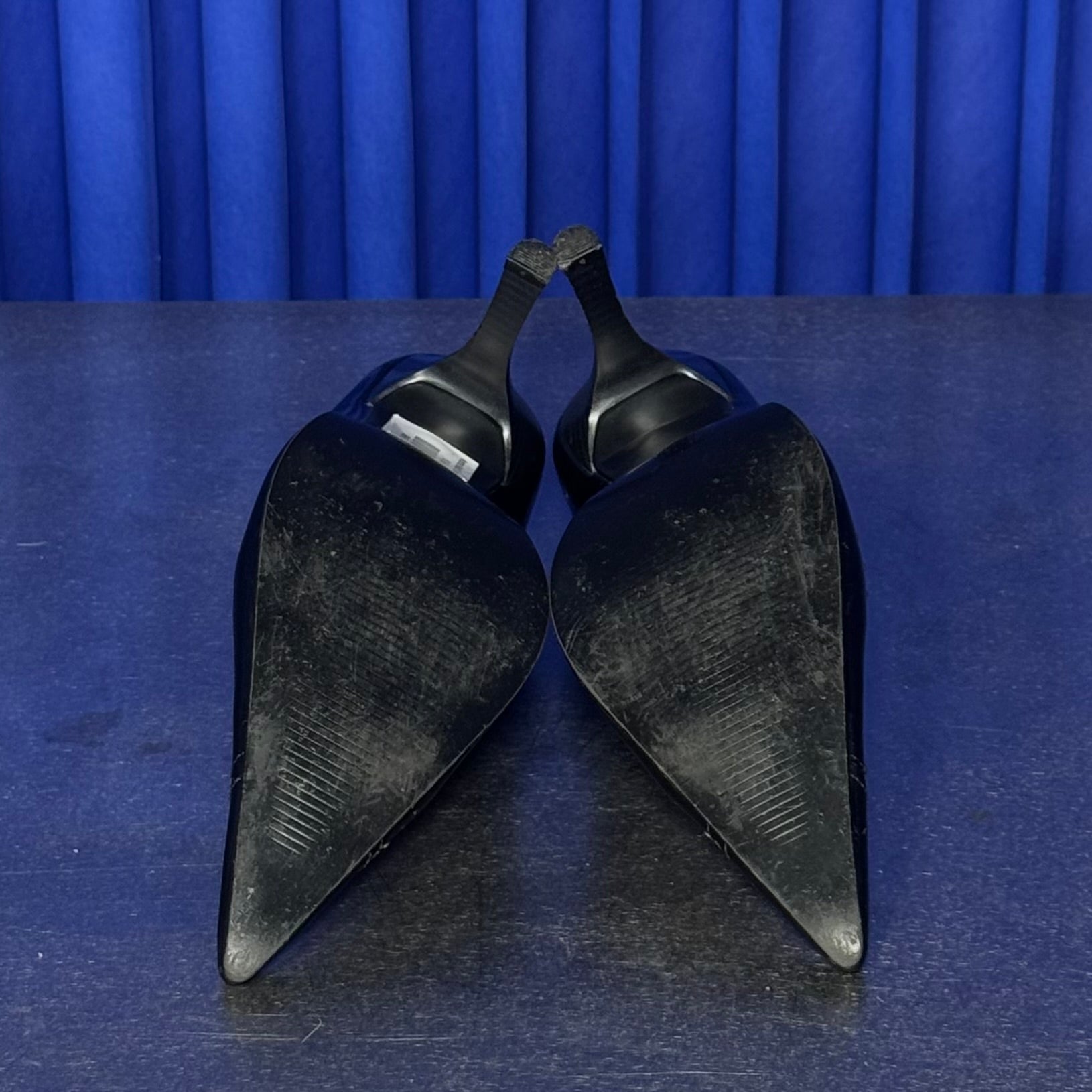 Andrea Black Studded Heels