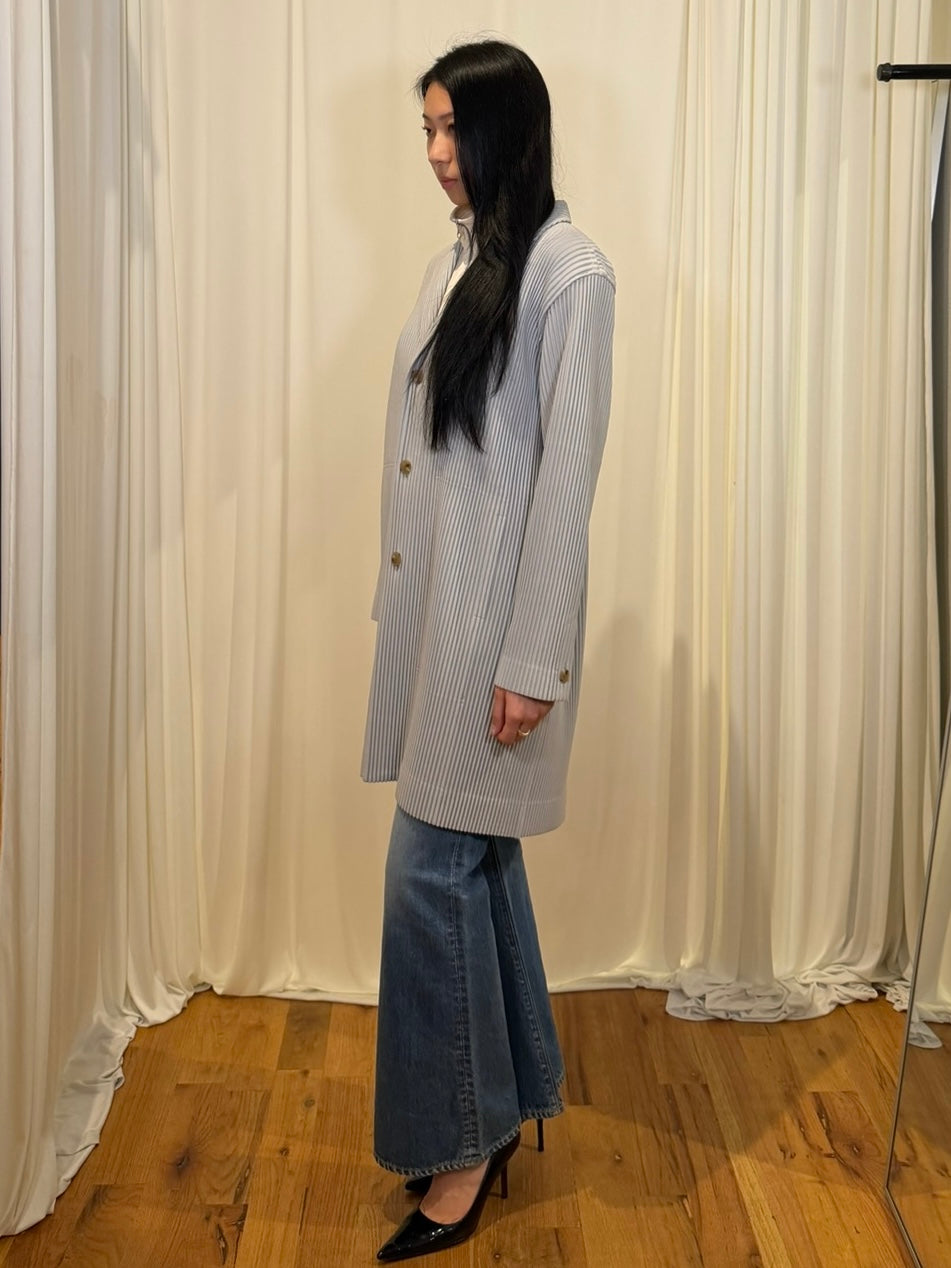 Homme Plissé Issey Miyake Pleated long-sleeve blazer