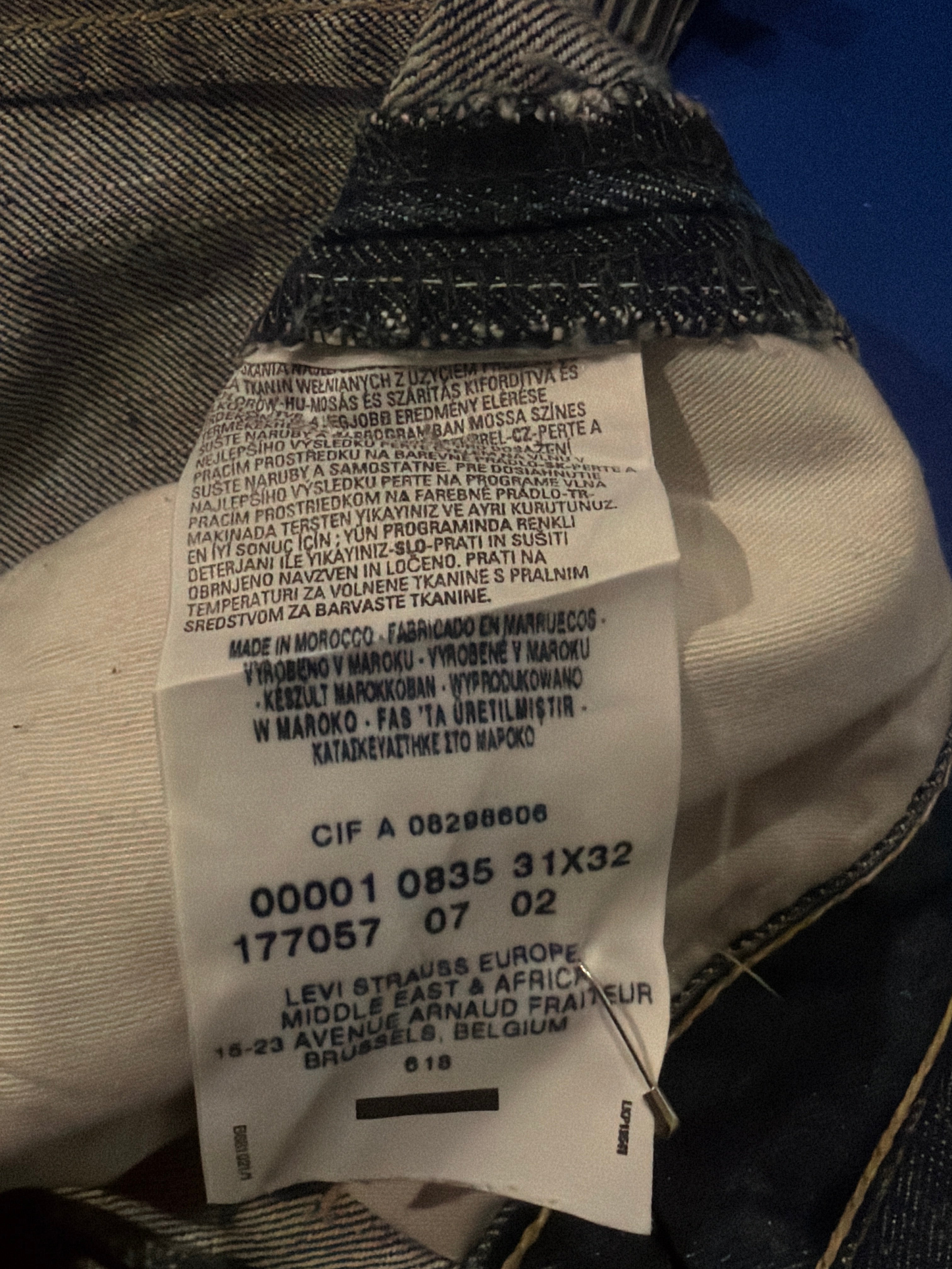 Levi’s Engineered DarkBlue Jeans ‘Double-Packet’