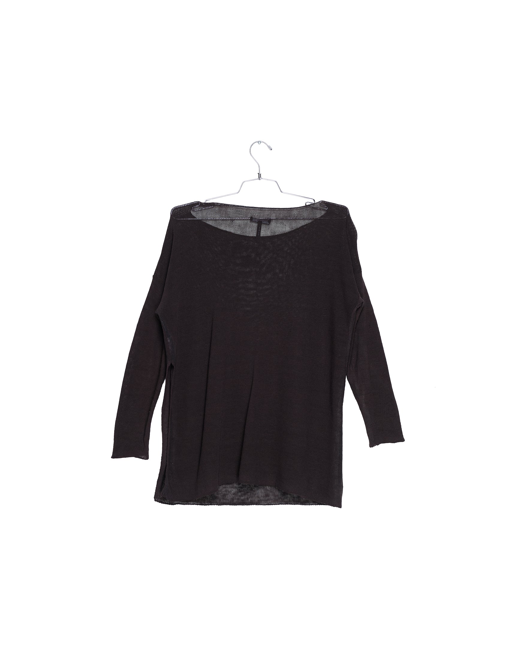 Noir Sheer Asymmetric Layering Top