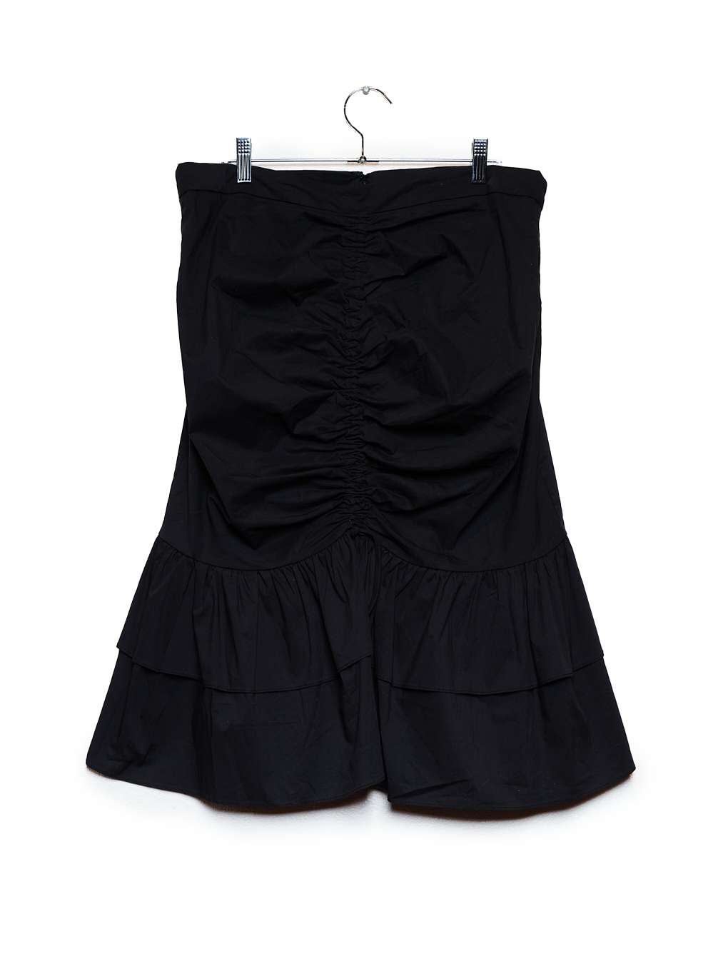 Black Ruffle Maxi Skirt