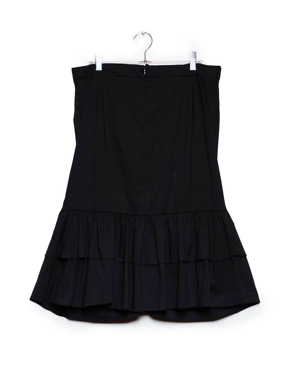 Black Ruffle Maxi Skirt