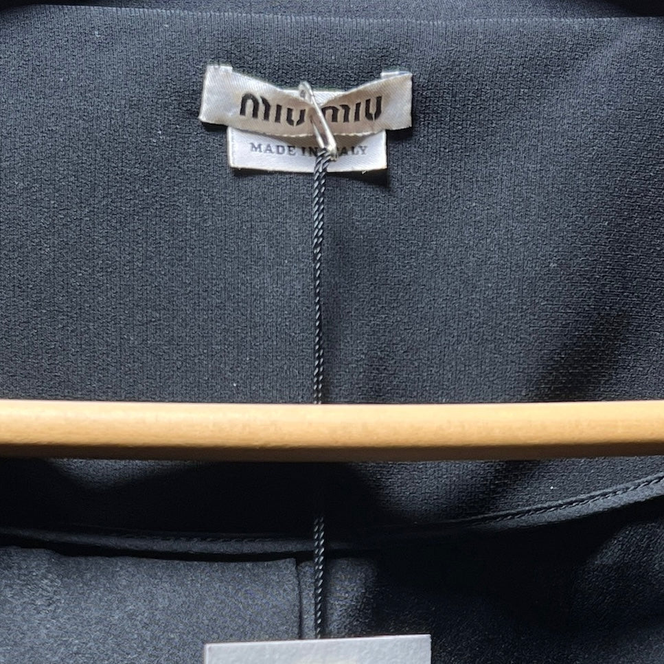 2012 MIU MIU CREPE PEPLUM JACKET