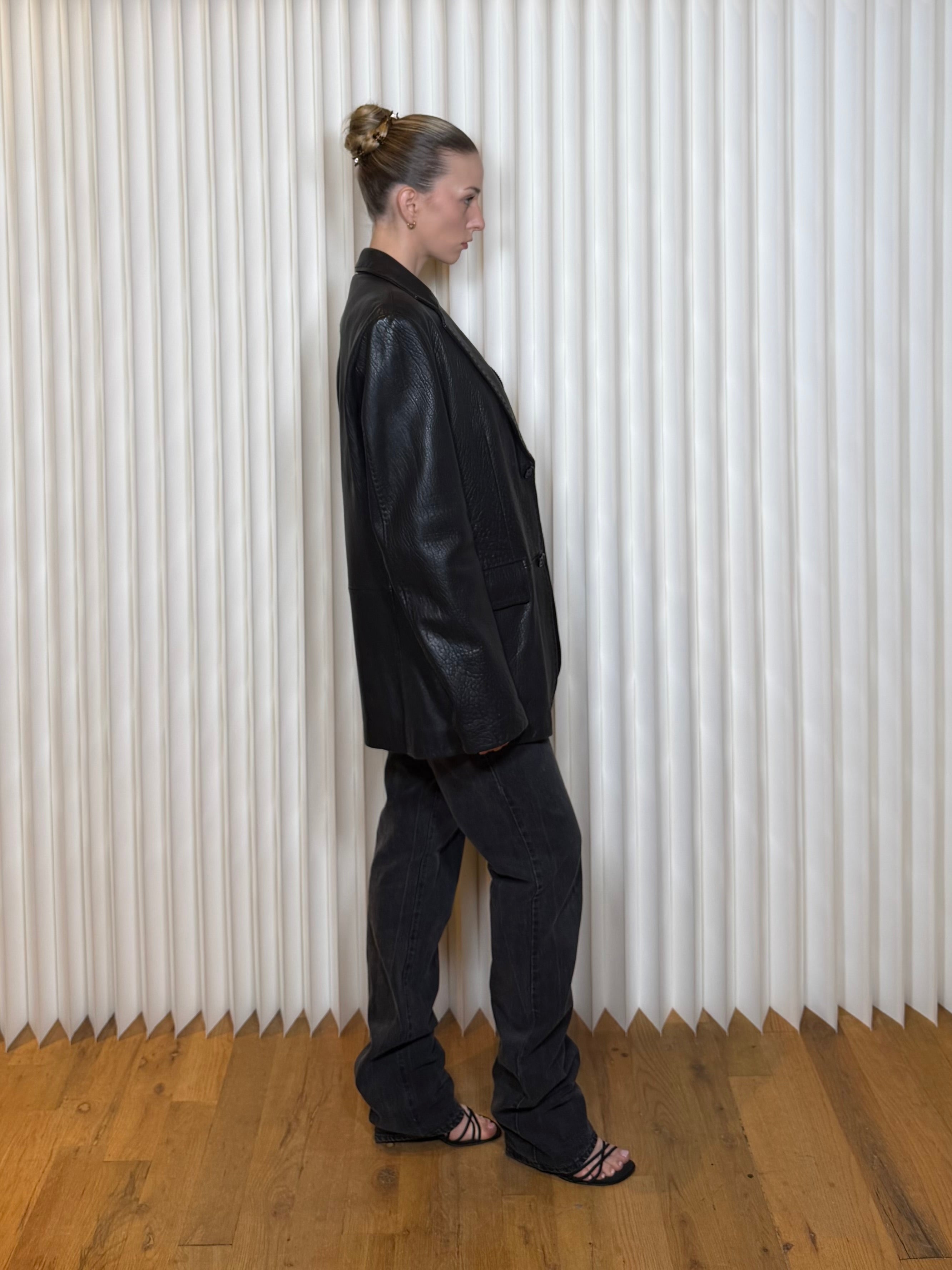 Marc New York Leather Blazer