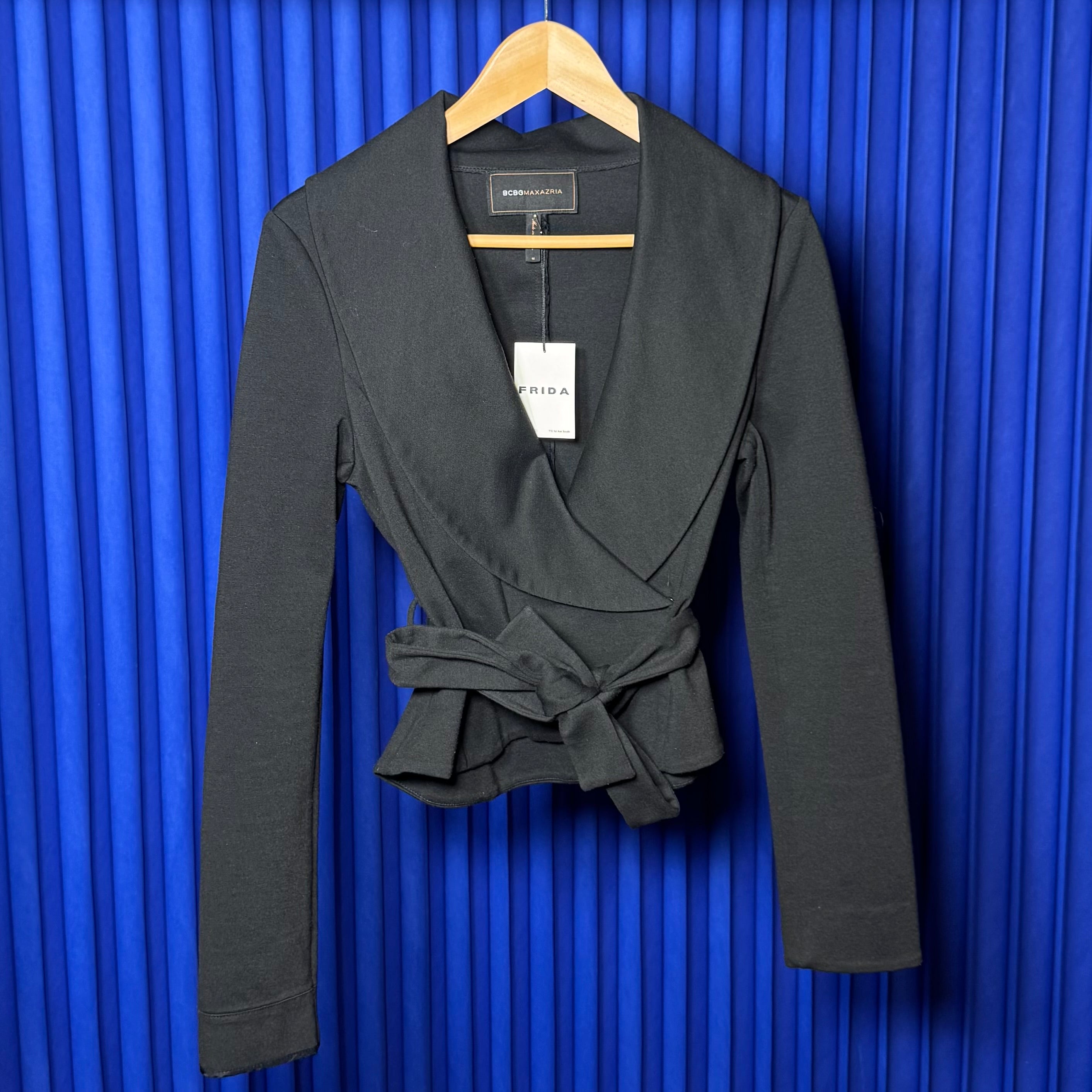 BCBG BELTED BLAZER