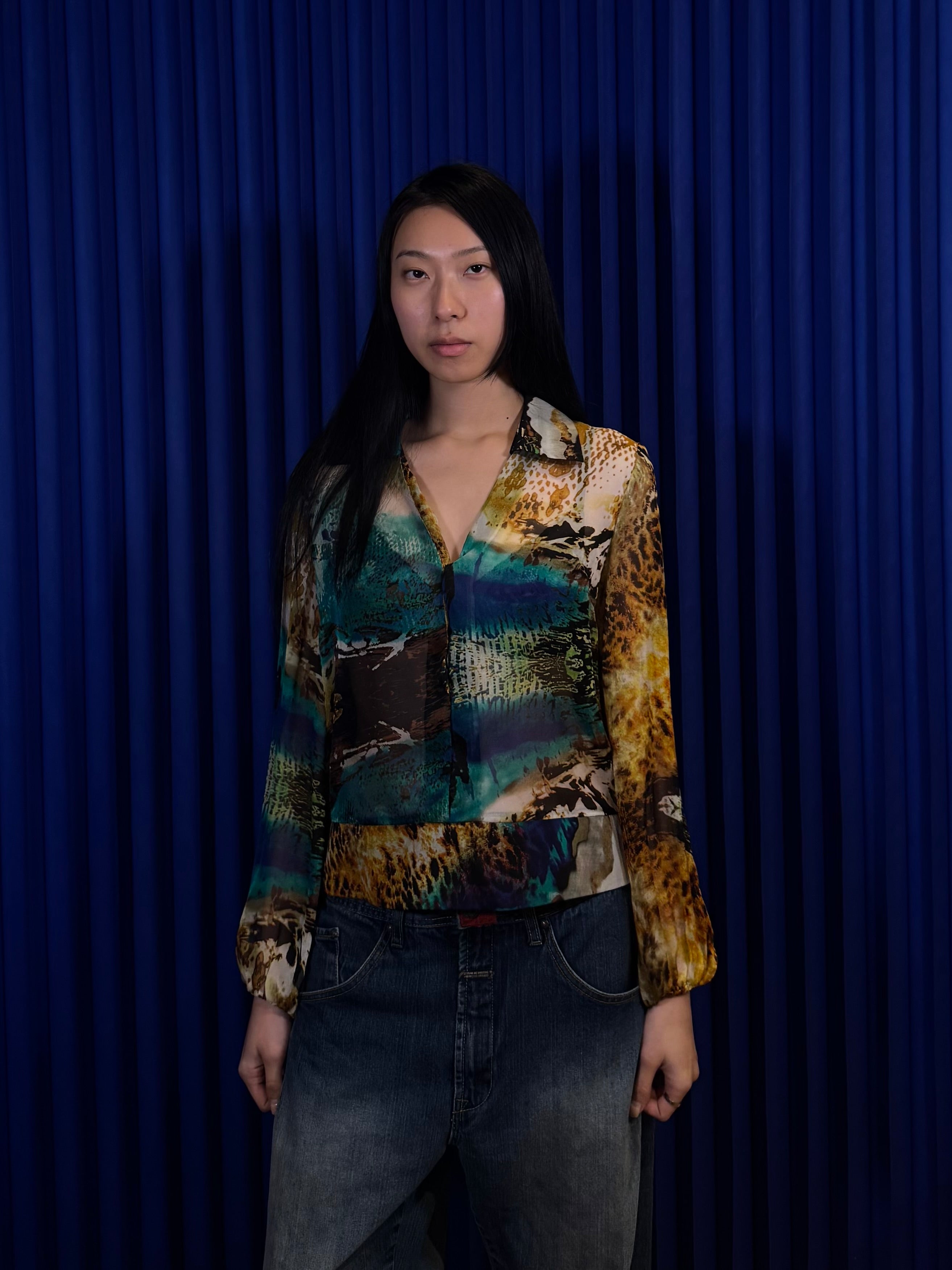 Alberto Makali Sheer Blouse