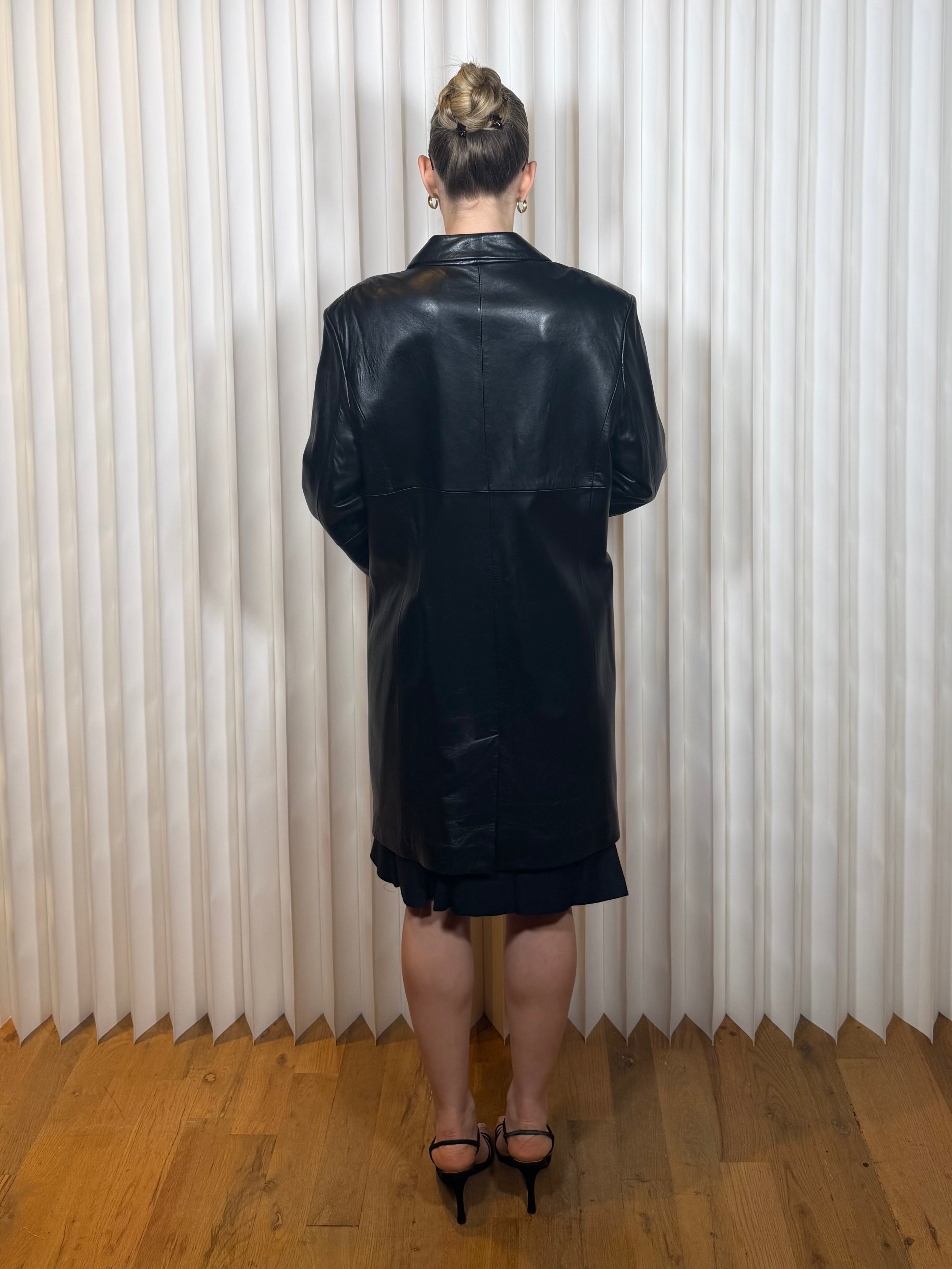 Jones New York Leather Trench