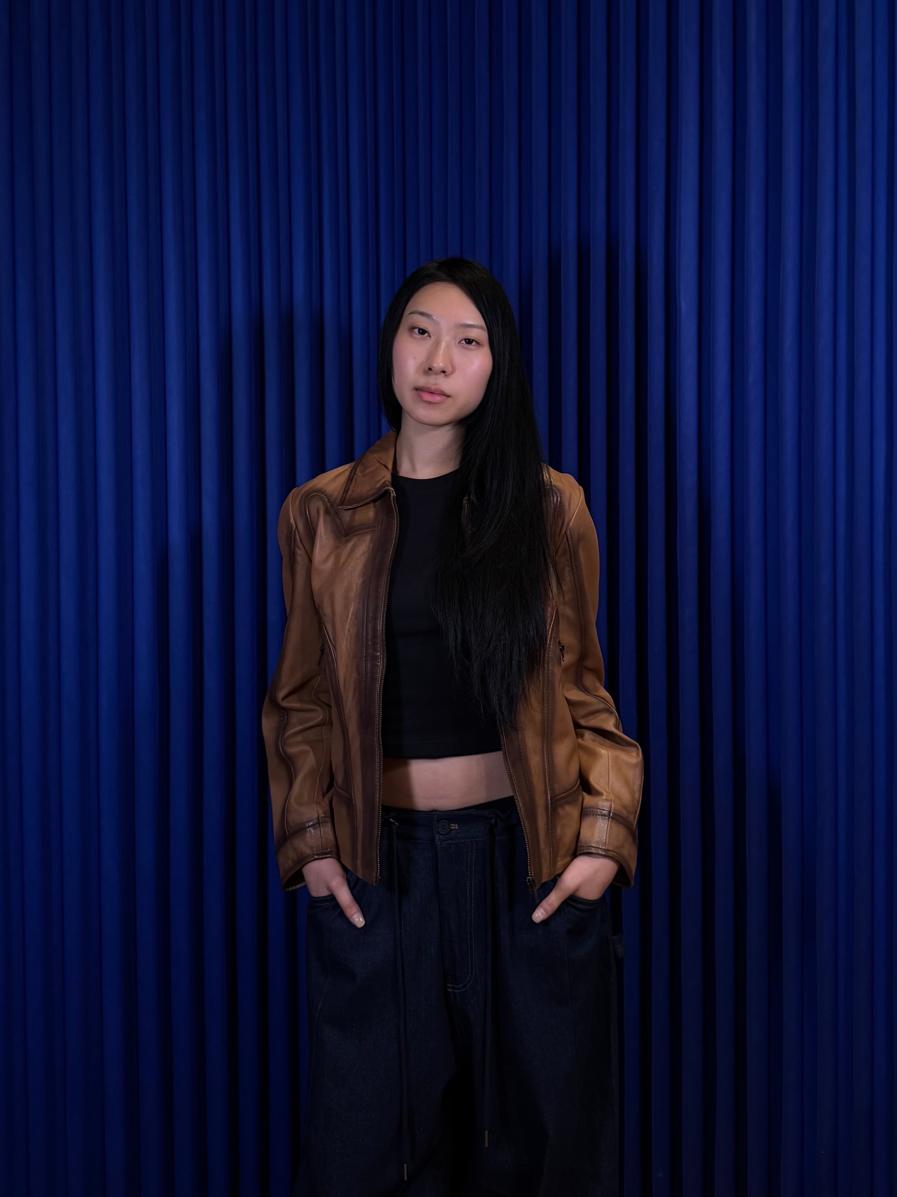 Reba Zip Up Leather Jacket