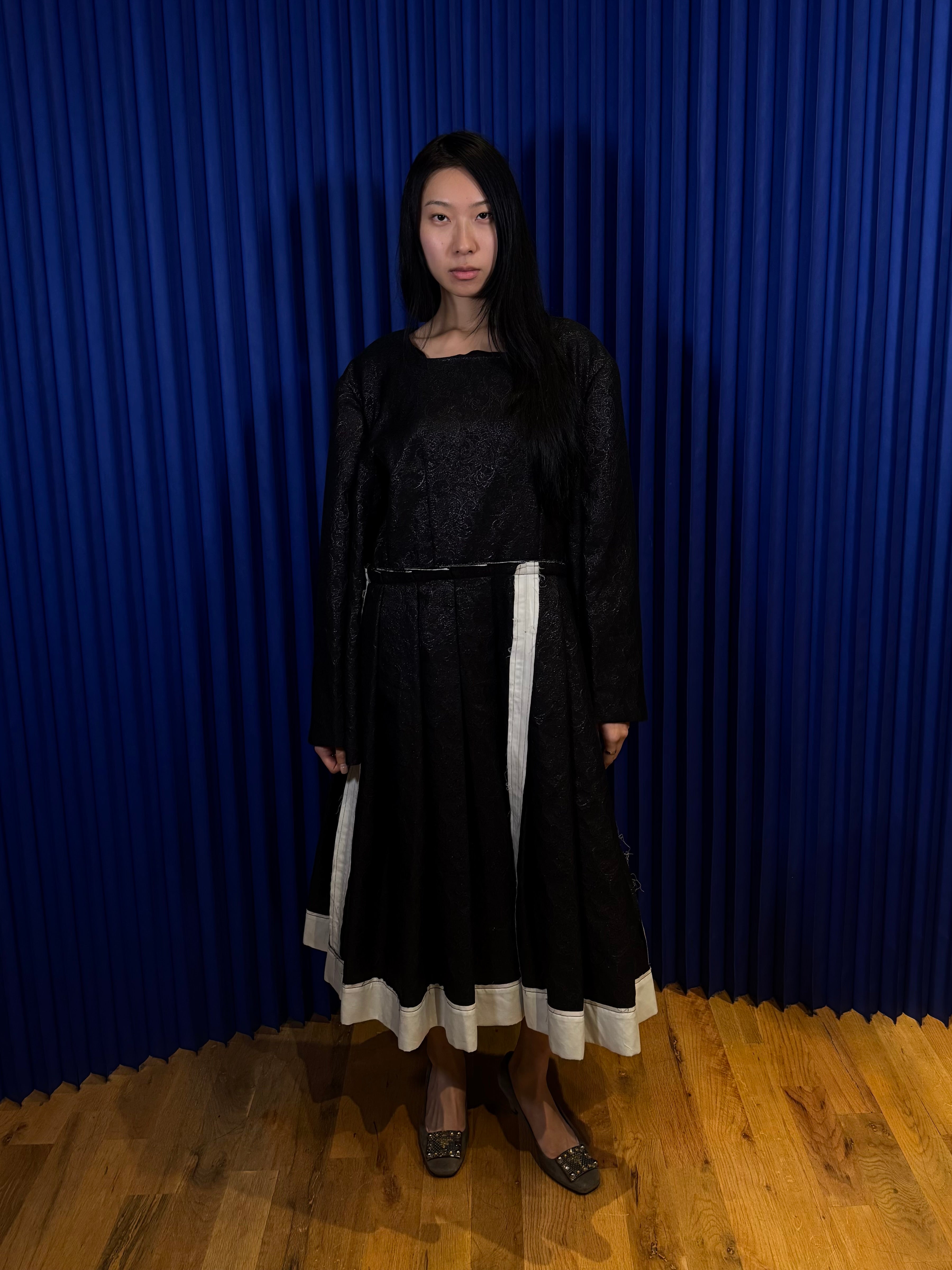 FW19 COMME DES GARÇON DOUBLE LAYERED MAXI DRESS
