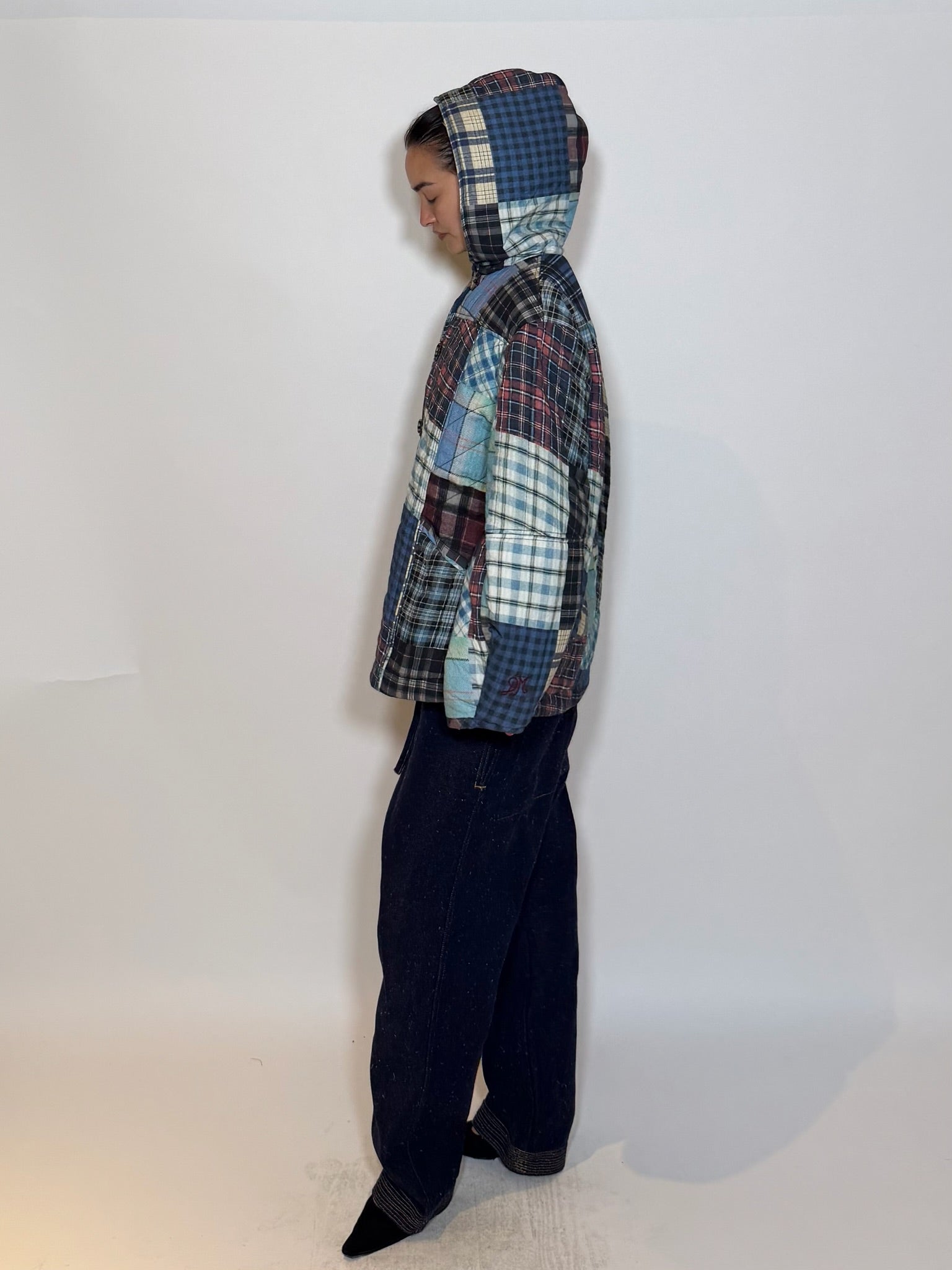 Damson Madder Megan Quilted Patchwork Jacket