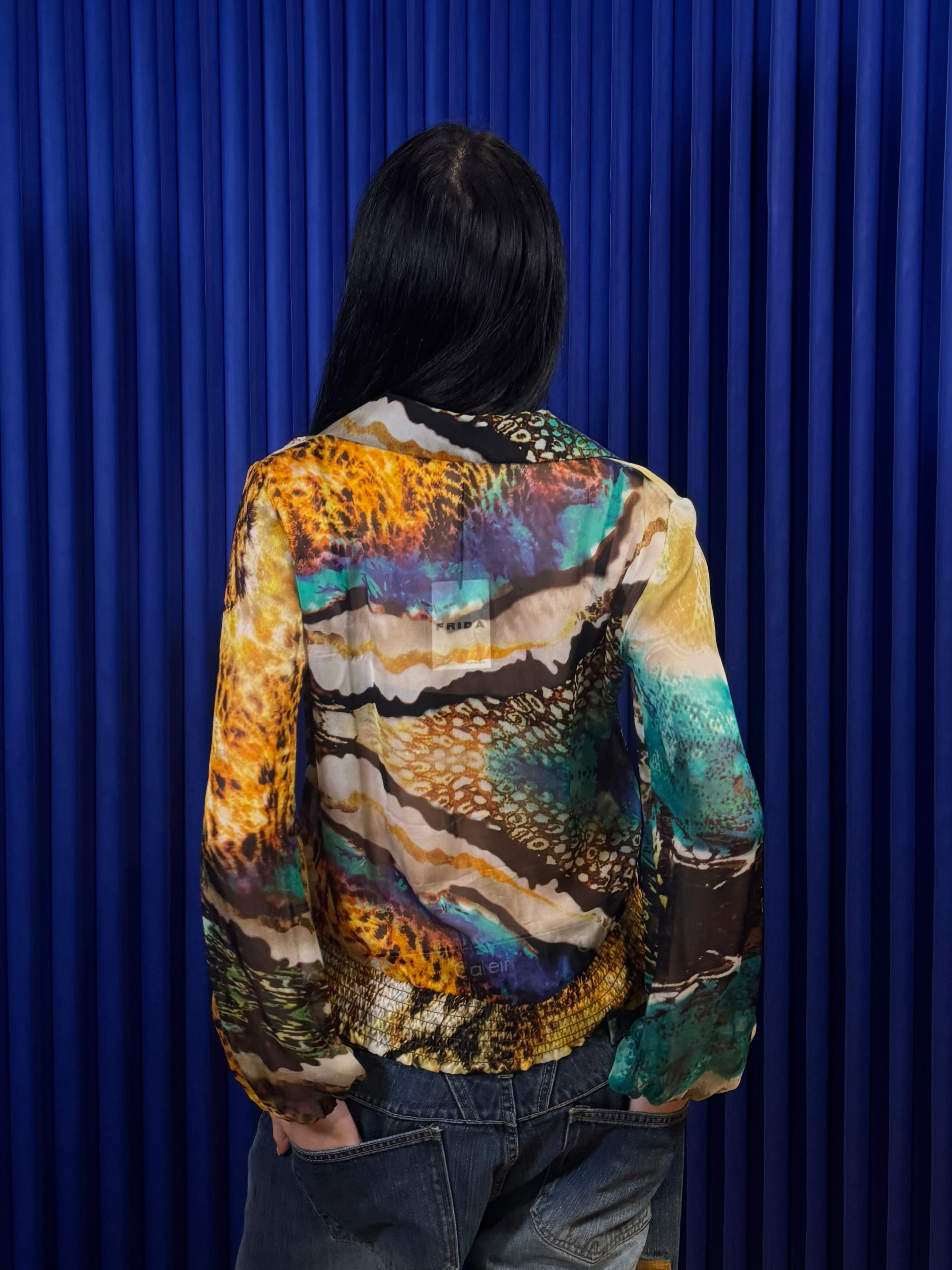 Alberto Makali Sheer Blouse