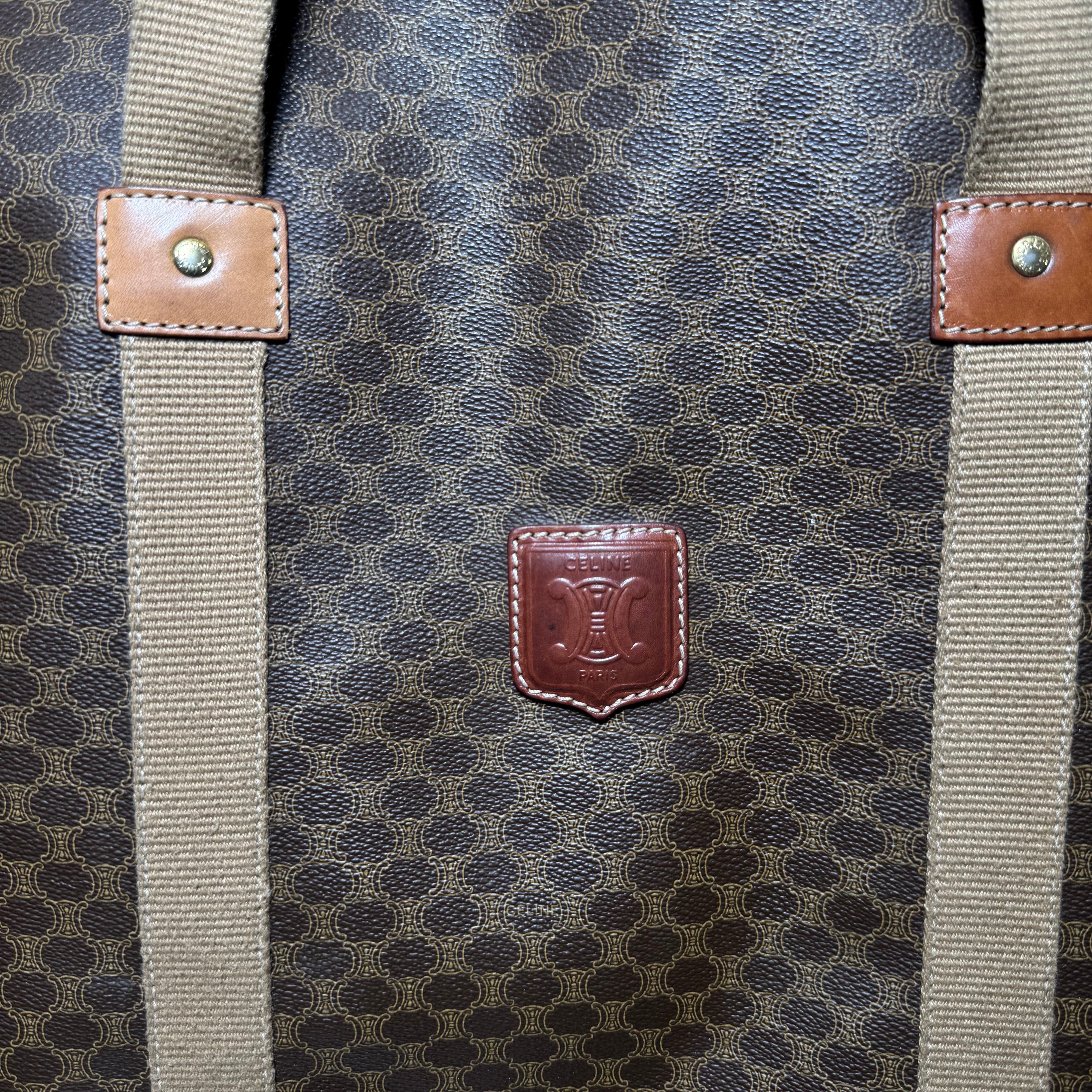 CELINE MACADAM MONOGRAM SHOPPER TOTE