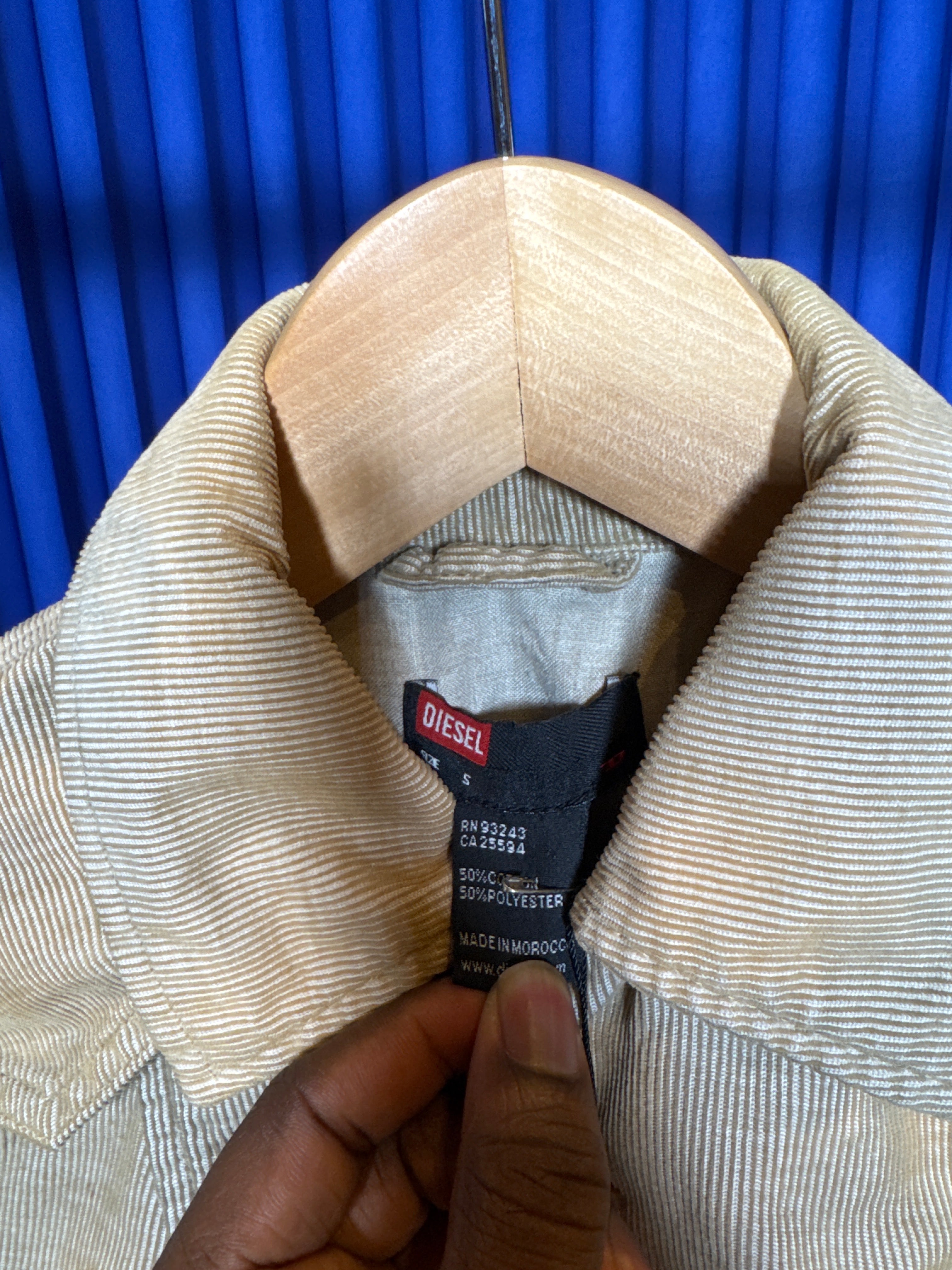 DIESEL CORDUROY DOUBLE-BREASTED JACKET