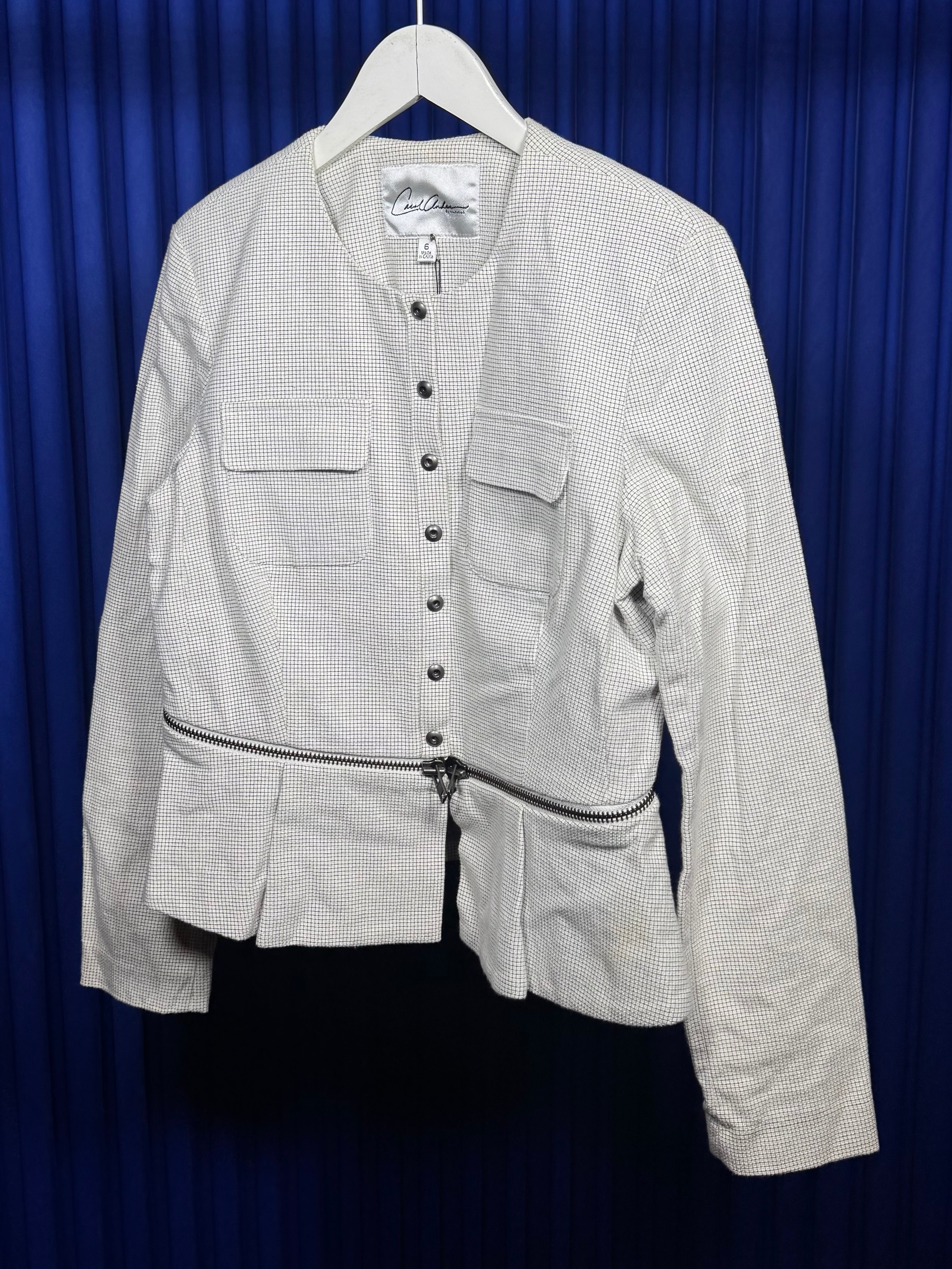 CAROL ANDERSON CROPPED ZIP JACKET