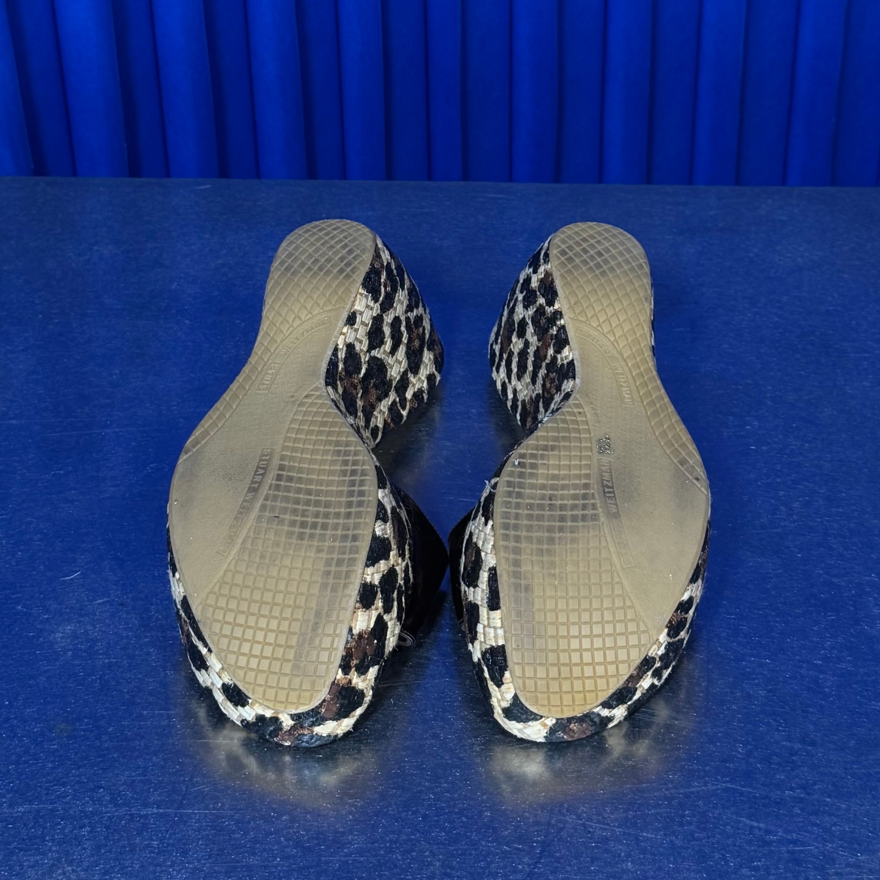 STUART WEITZMAN LEOPARD WEDGES