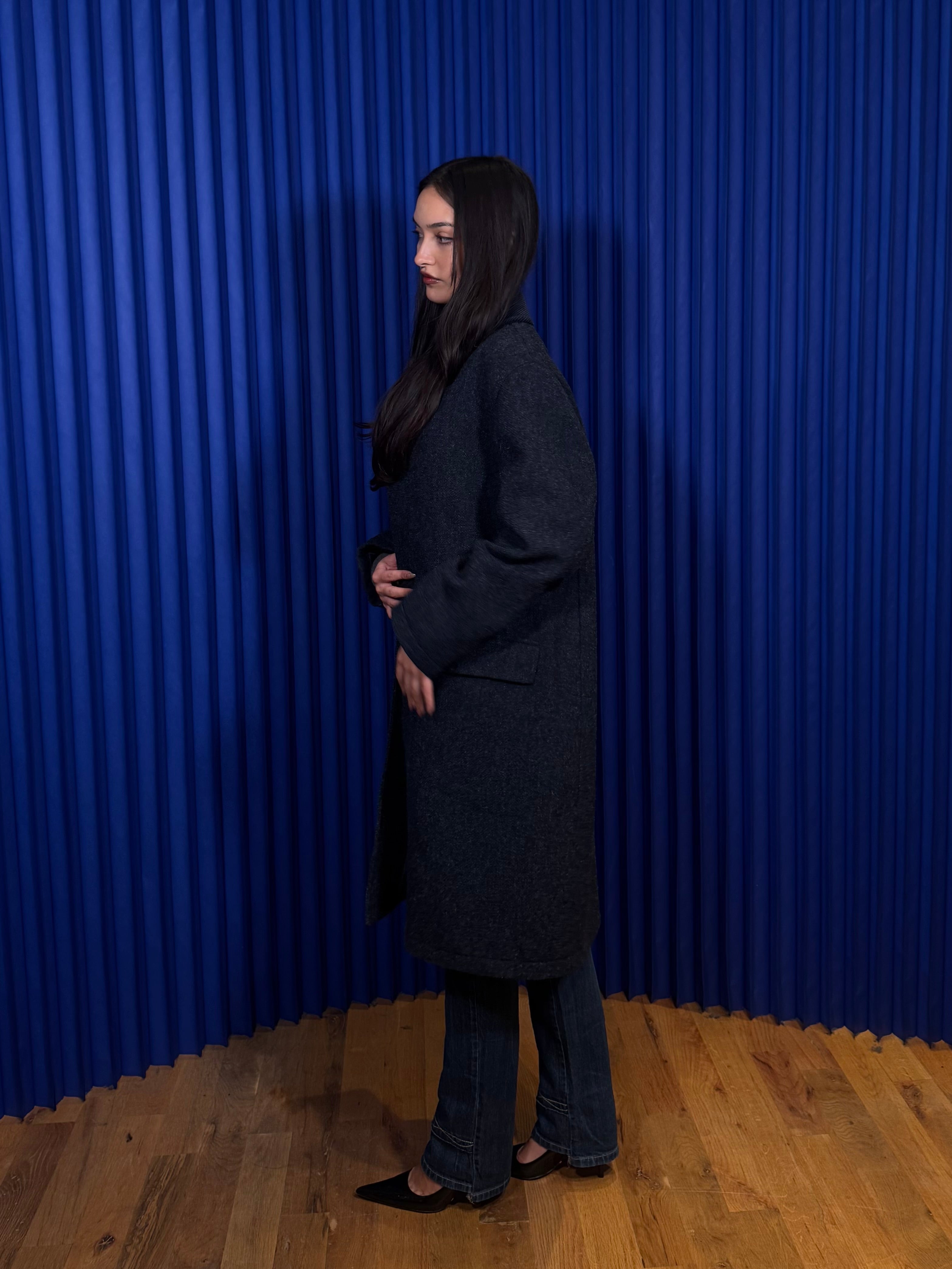 Authentic Wears Wool Coat ‘Navy’