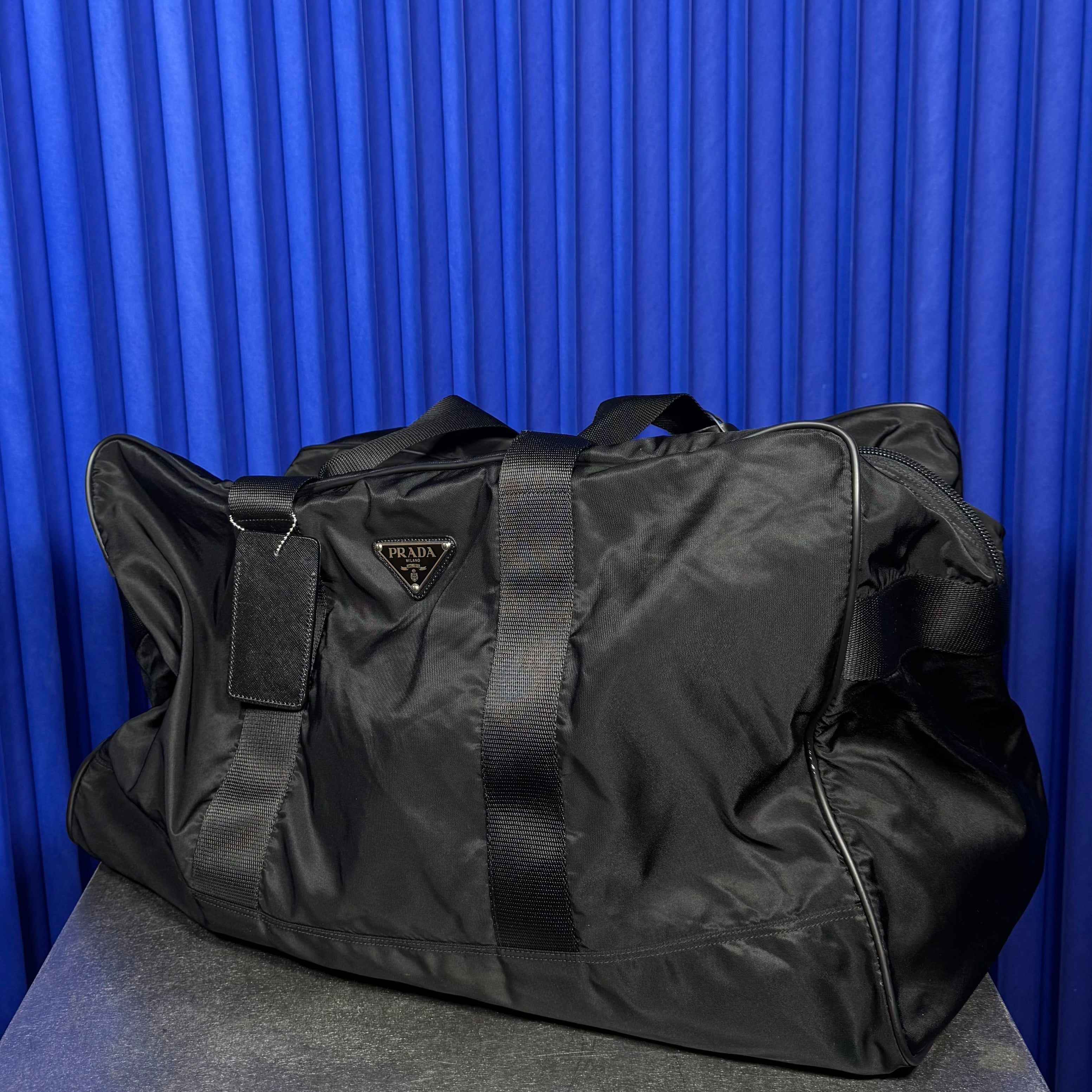 Prada Tessuto Nylon Weekender Travel Bag