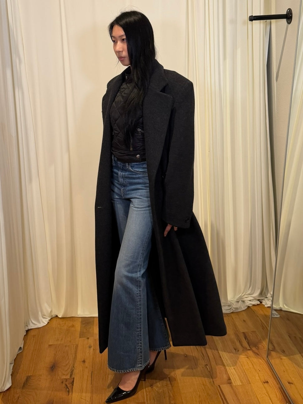 Reflections Grey Wool Coat