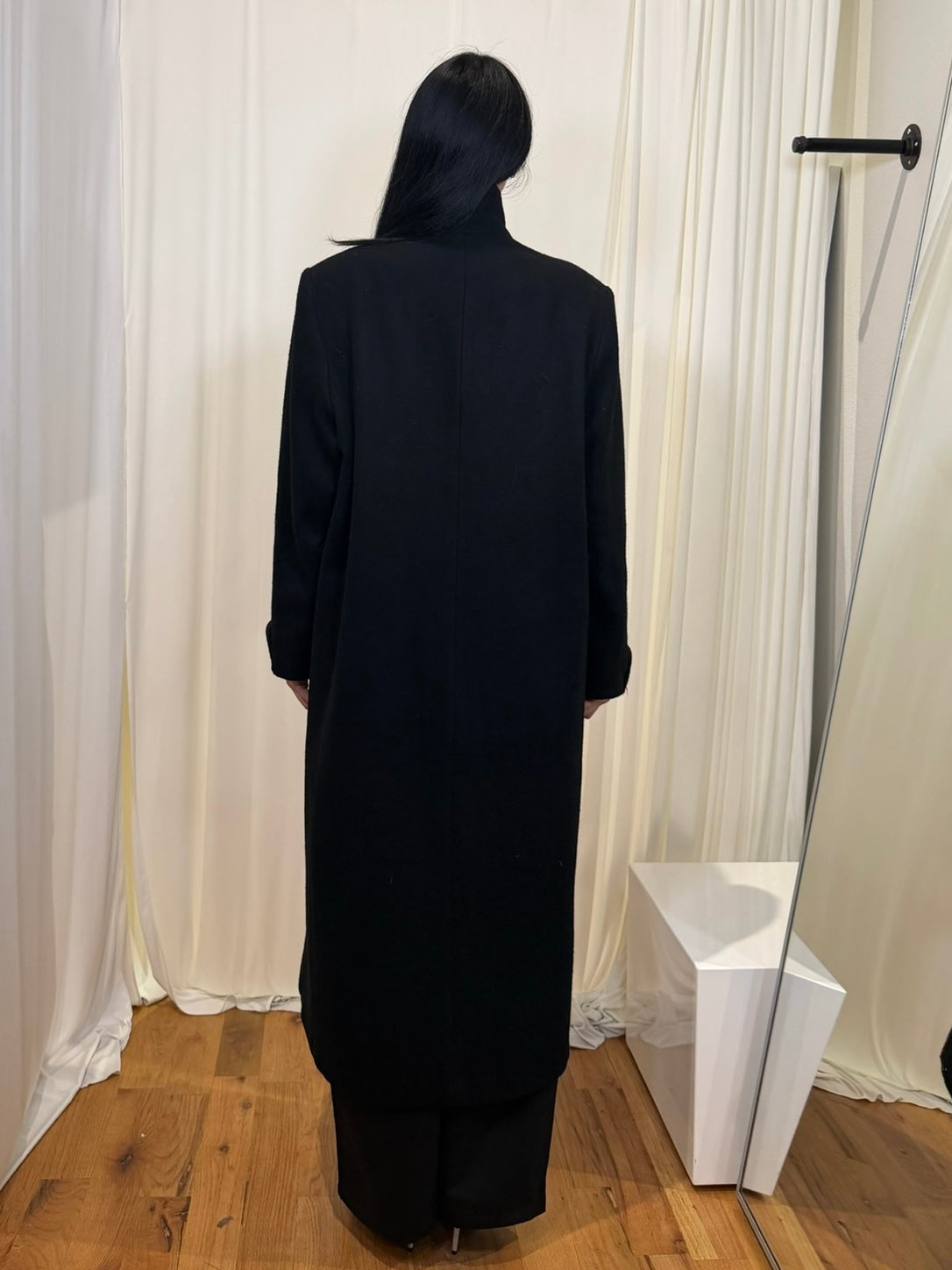 Worthington Black Wool Blend Coat