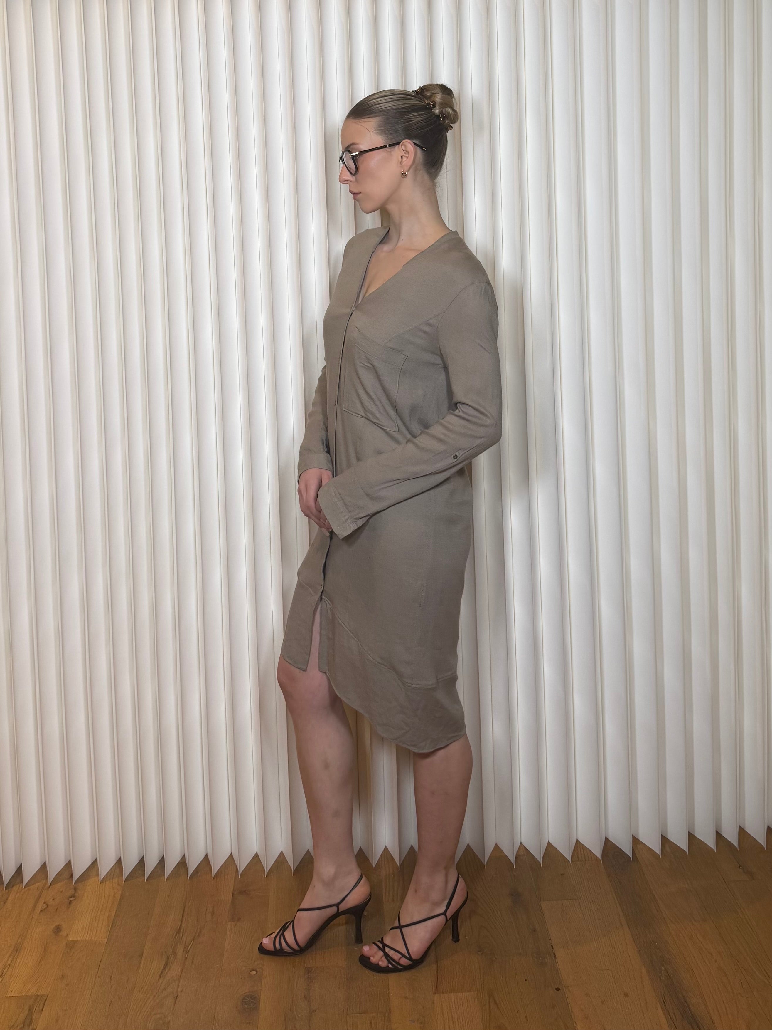 Helmut Lang V-Neck L/S Dress