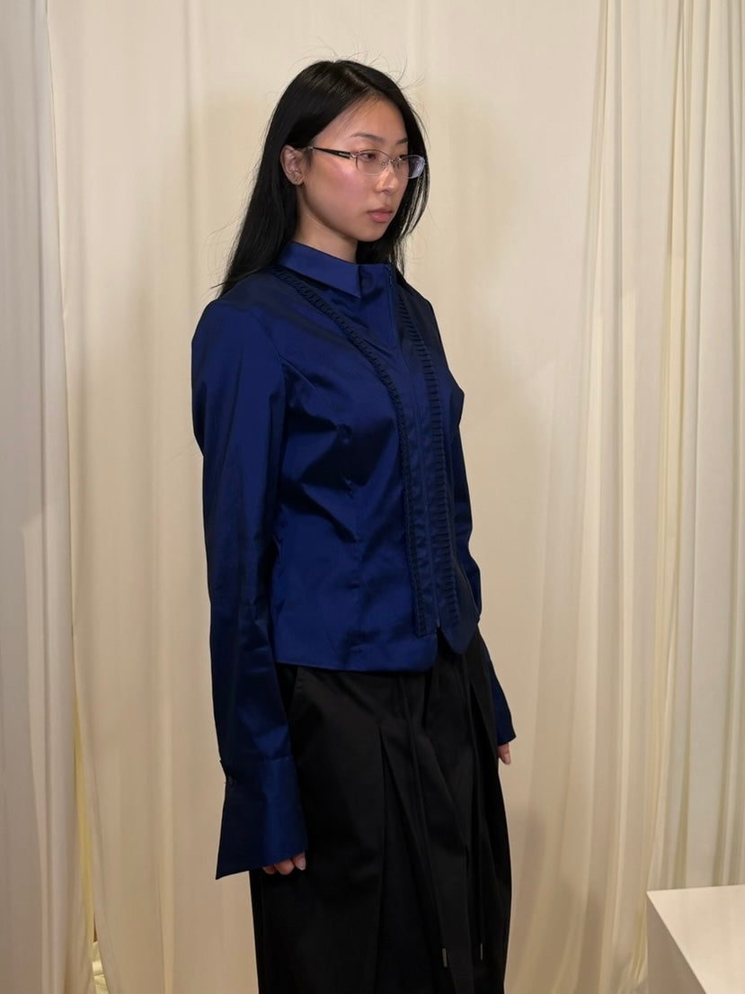 Samuel Dong Deep Blue Top