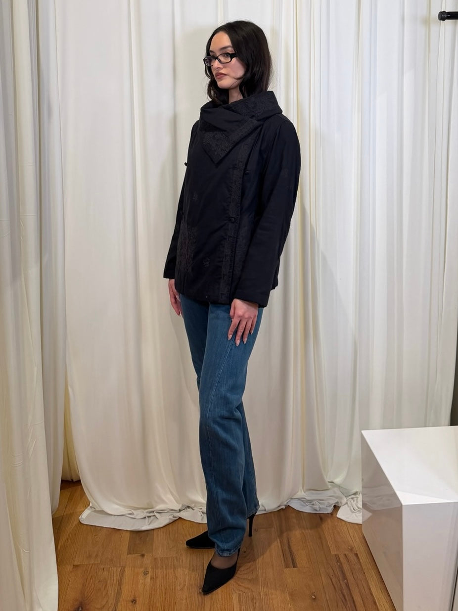 2010 ISSEY MIYAKE HAATH COTTON HIGH-NECK JACKET