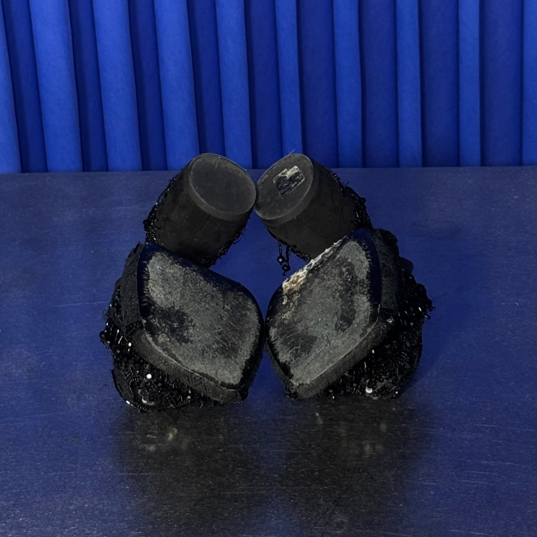 DRIES VAN NOTEN BEADED HEELS