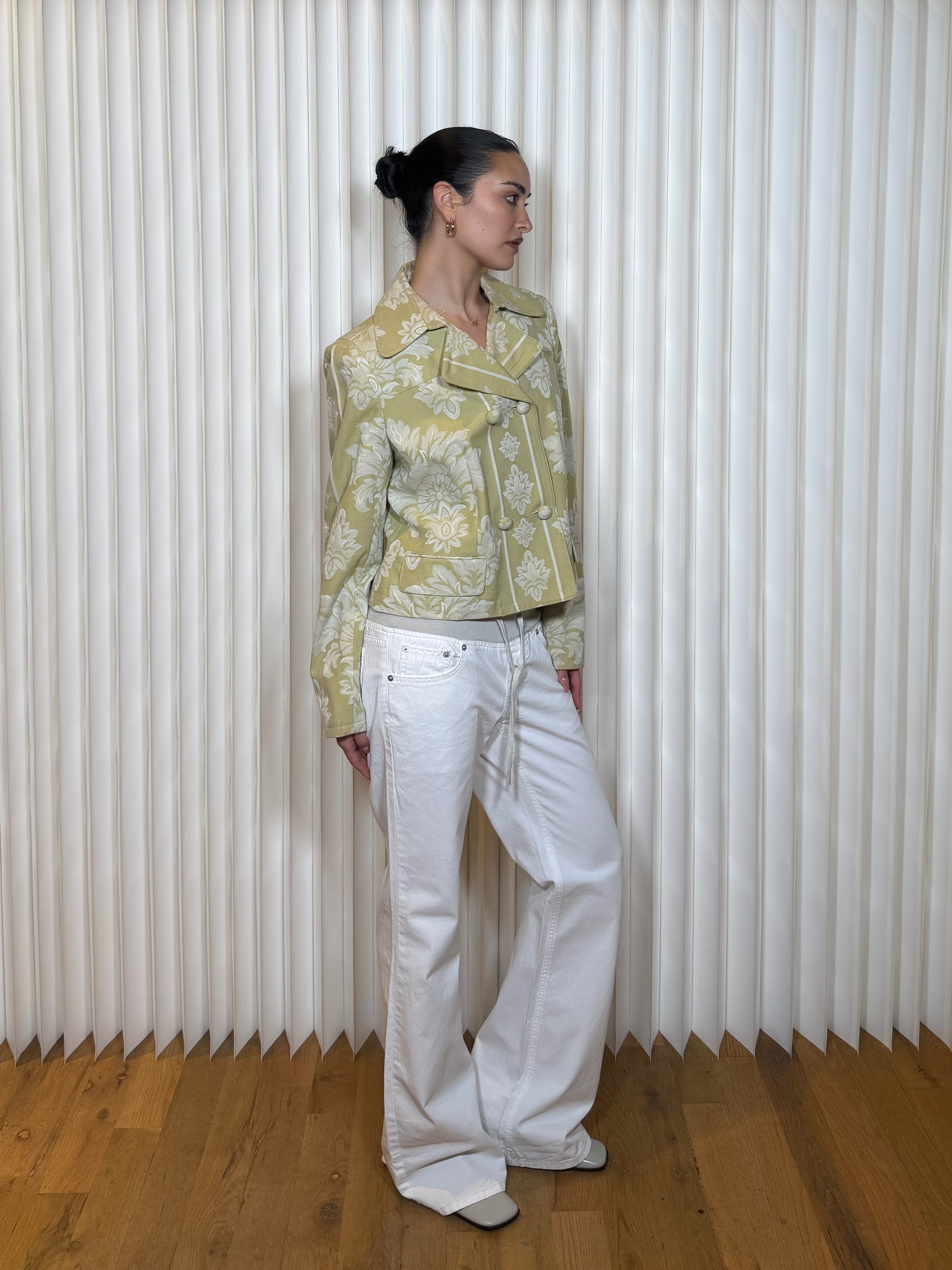 Apostrophe Cream Floral Blazer