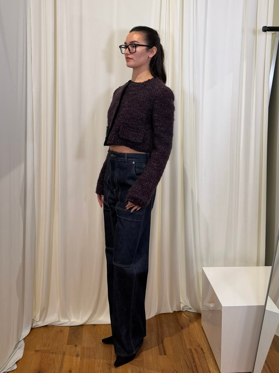 2000s Dolce & Gabbana Tweed Cropped Jacket