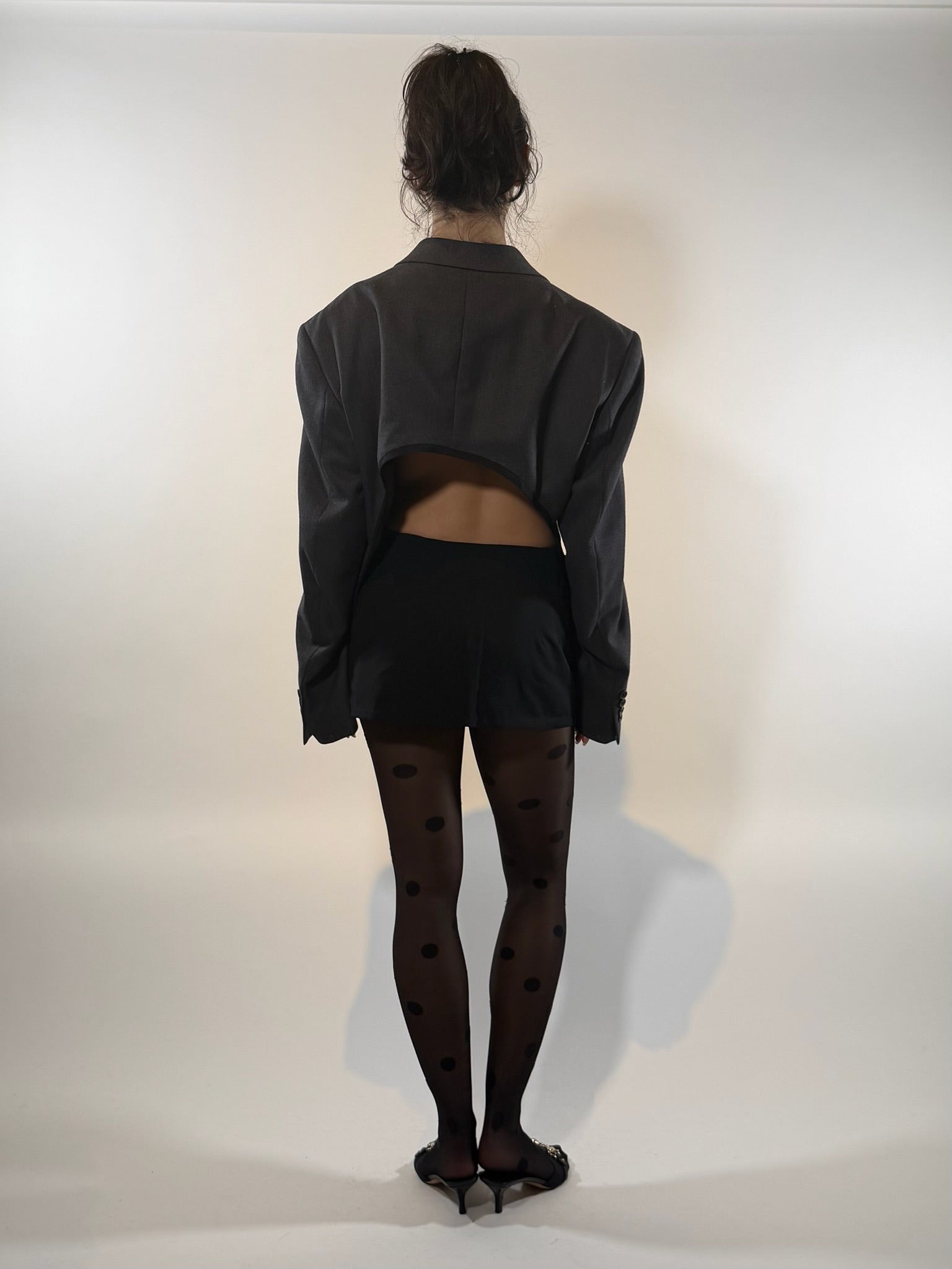 Givenchy Reworked Open Back Navy Blazer (G)