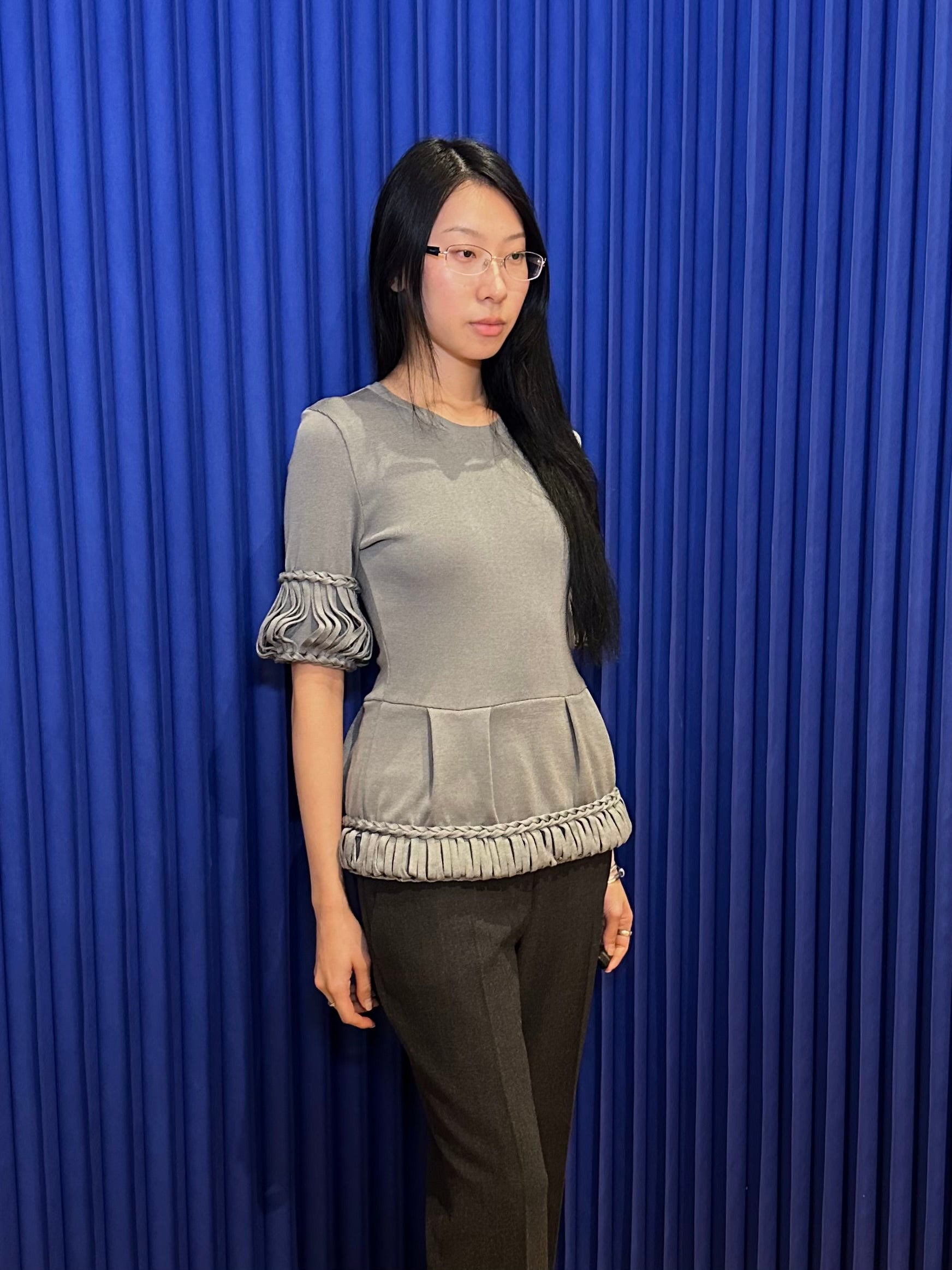 BURBERRY SHORT SLEEVE KNITTED TOP