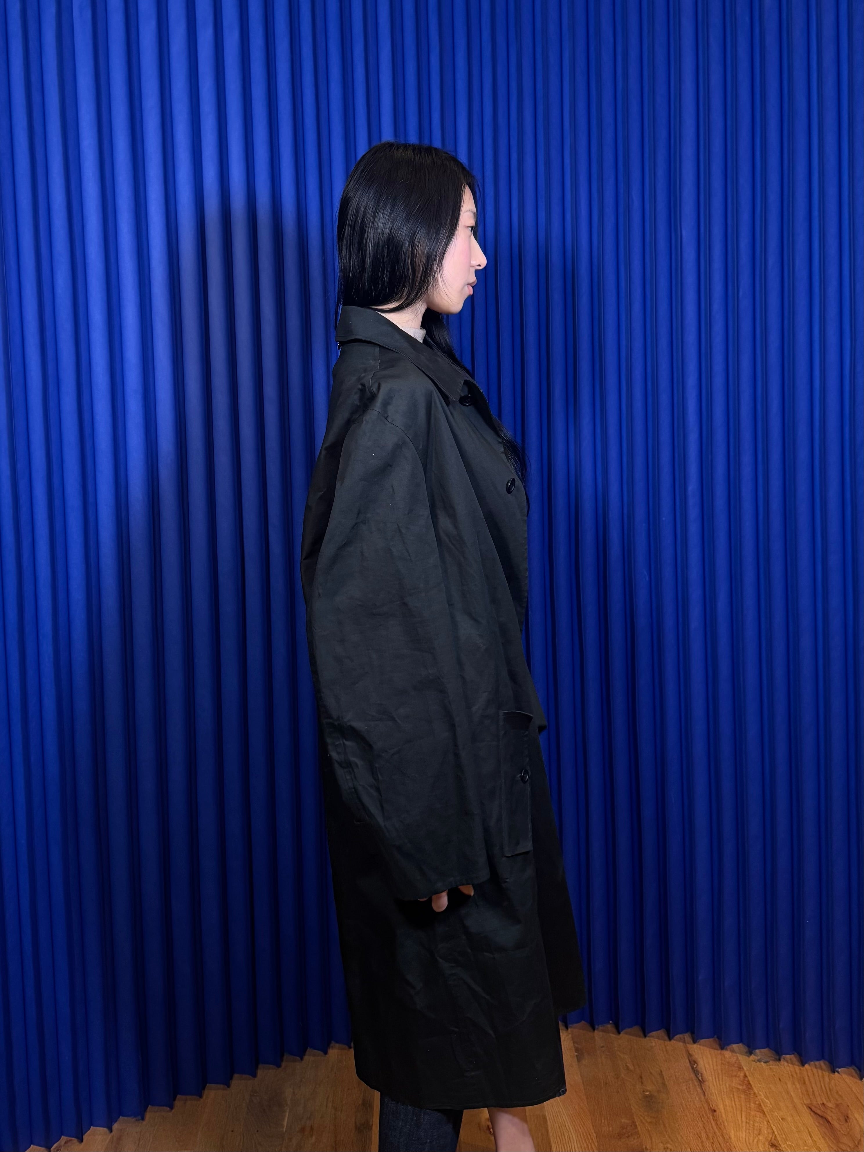 VINTAGE VERSACE COTTON COAT ‘Black’