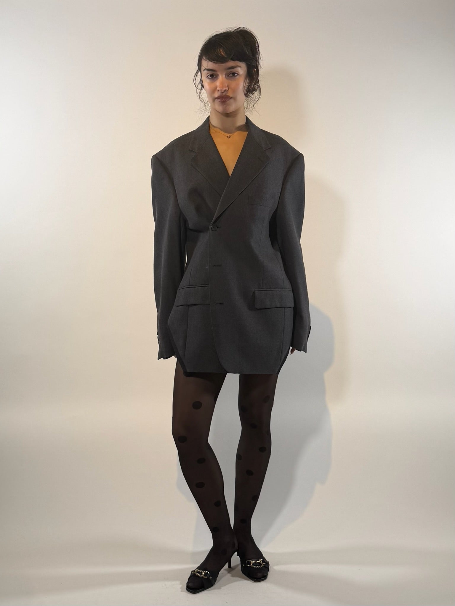 Givenchy Reworked Open Back Navy Blazer (G)