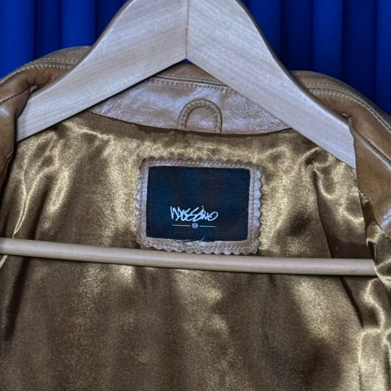 MOSSIMO CAMEL LEATHER JACKET