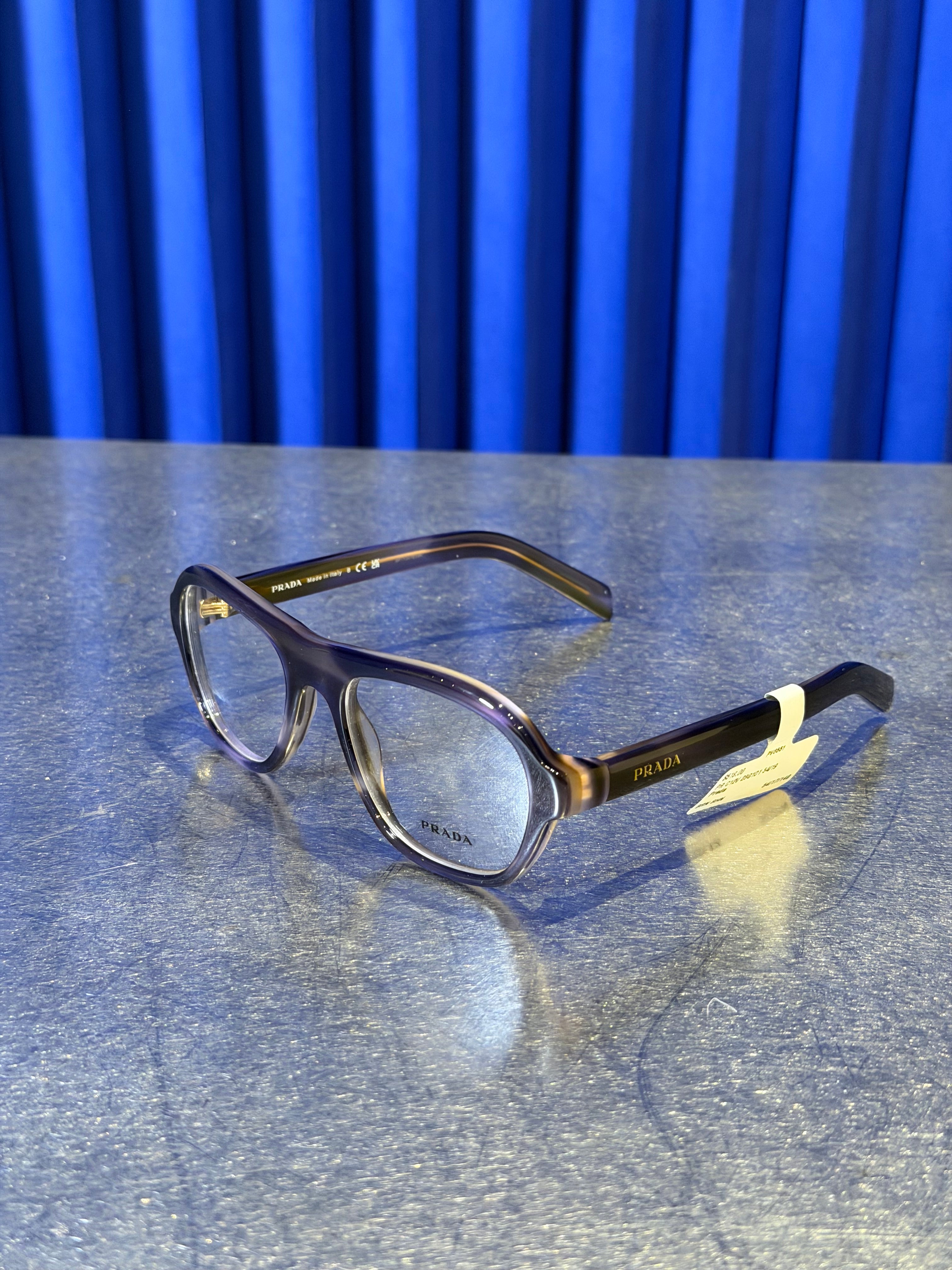 PRADA PR C12V MARBLE GREY EYEGLASSES (No Case)