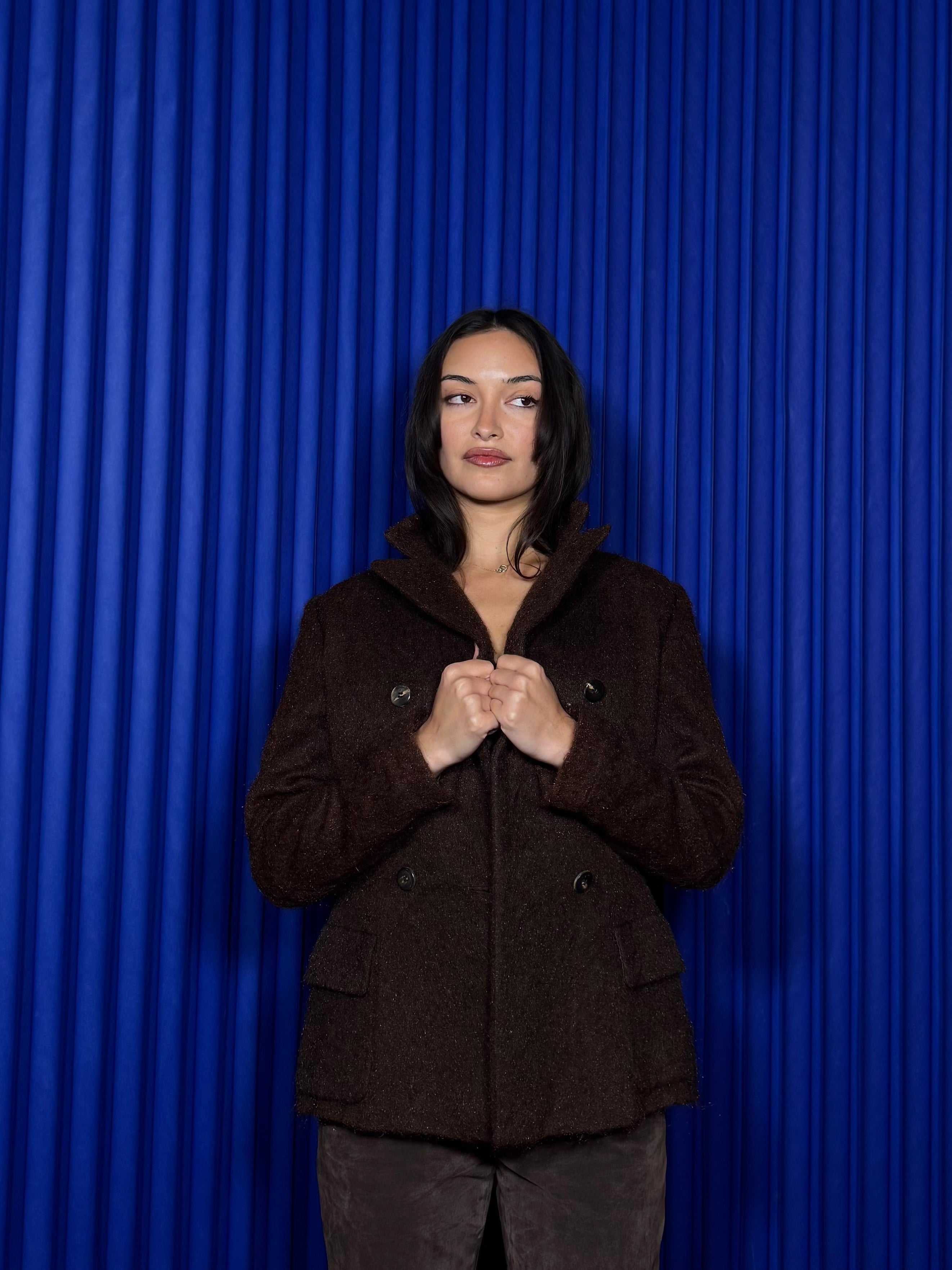 Salvatore Ferragamo Doubled Breasted Jacket ‘Brown’