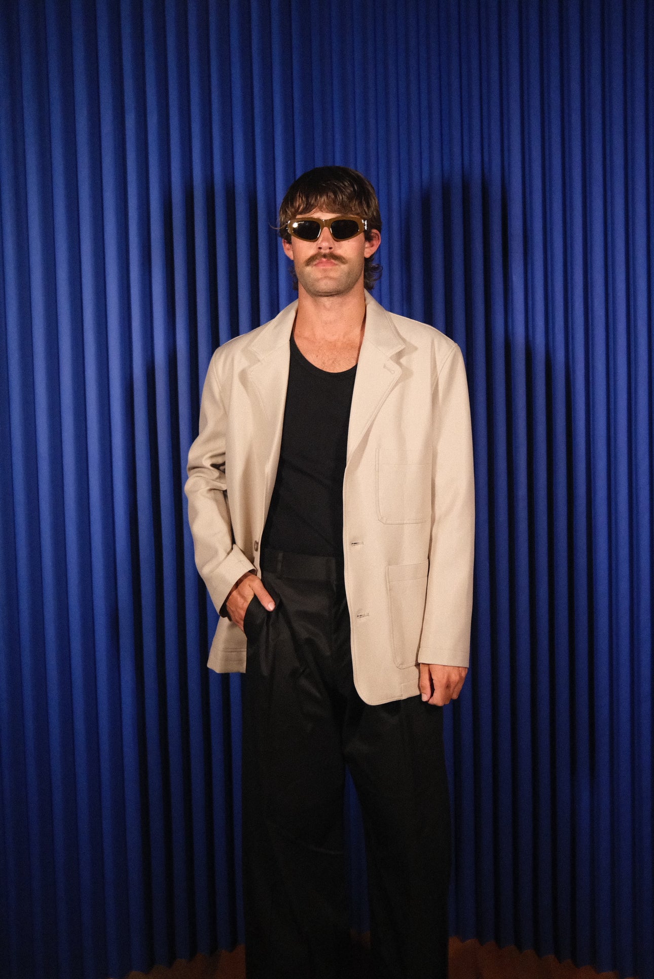 LEMAIRE ÉCRU OVERSIZED WOOL BLAZER