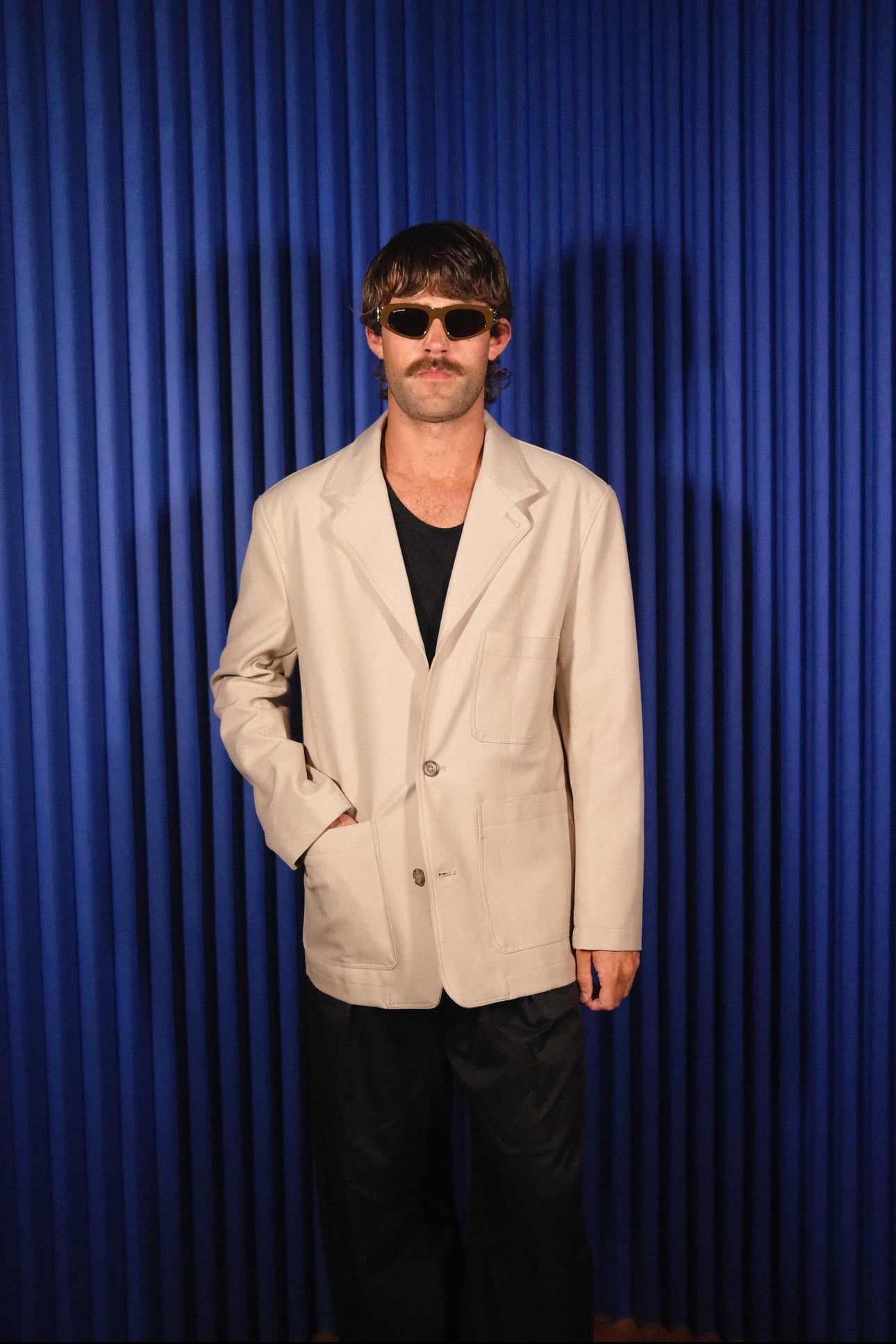 LEMAIRE ÉCRU OVERSIZED WOOL BLAZER