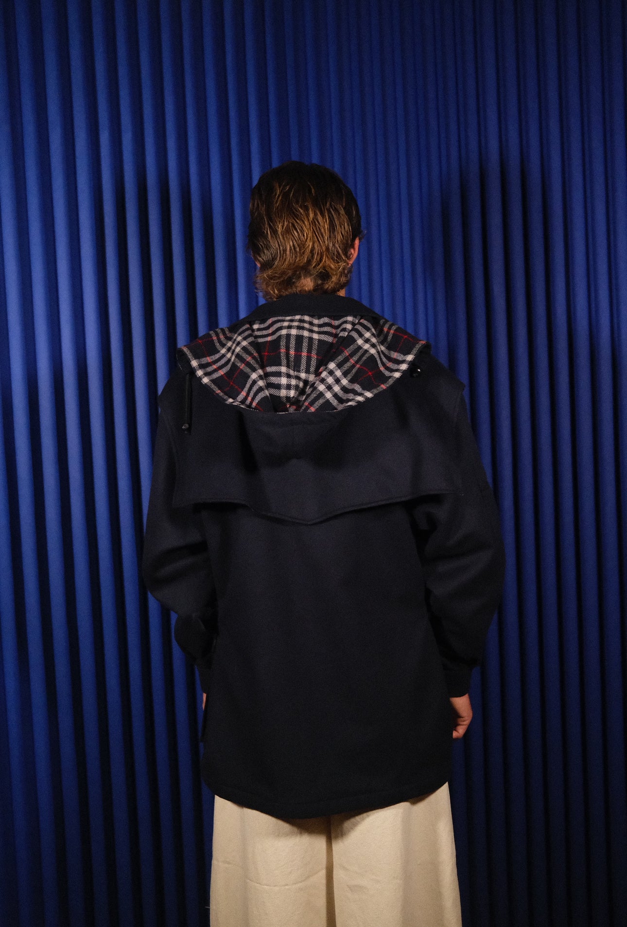 BURBERRY HOODED WOOL JACKET