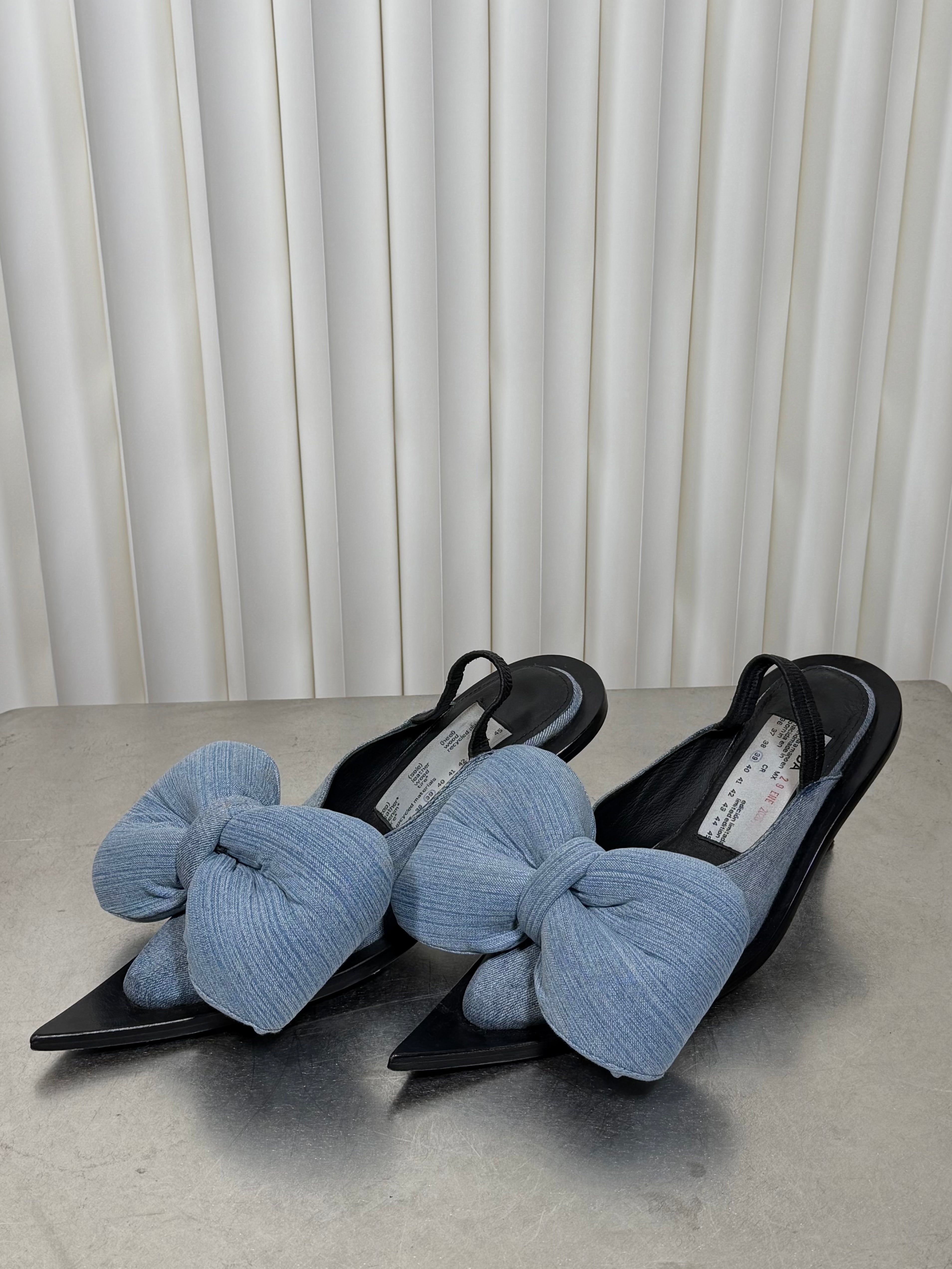 Cruda Cecilia Croc Heel with Bow
