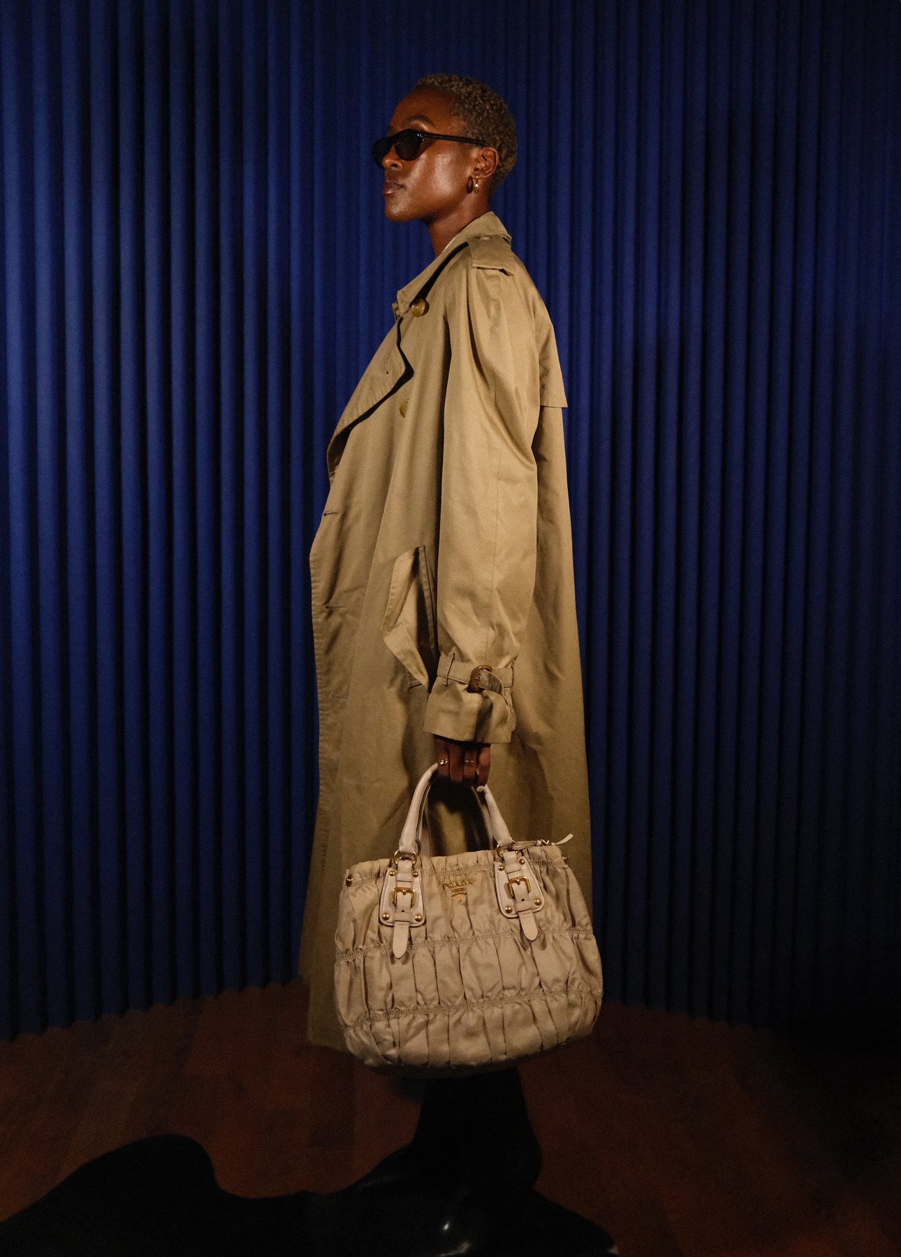 PRADA 2000S TESSUTO GAUFRE HANDBAG