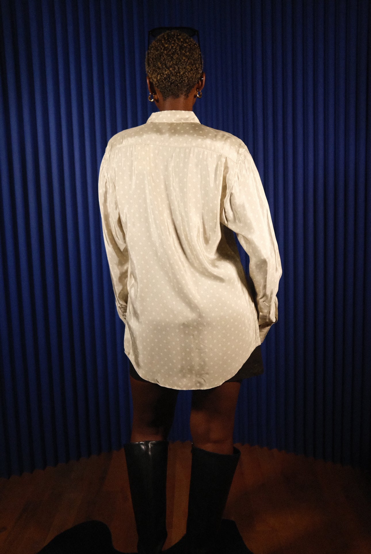 LOUIS VUITTON RAYON BLEND BUTTON UP