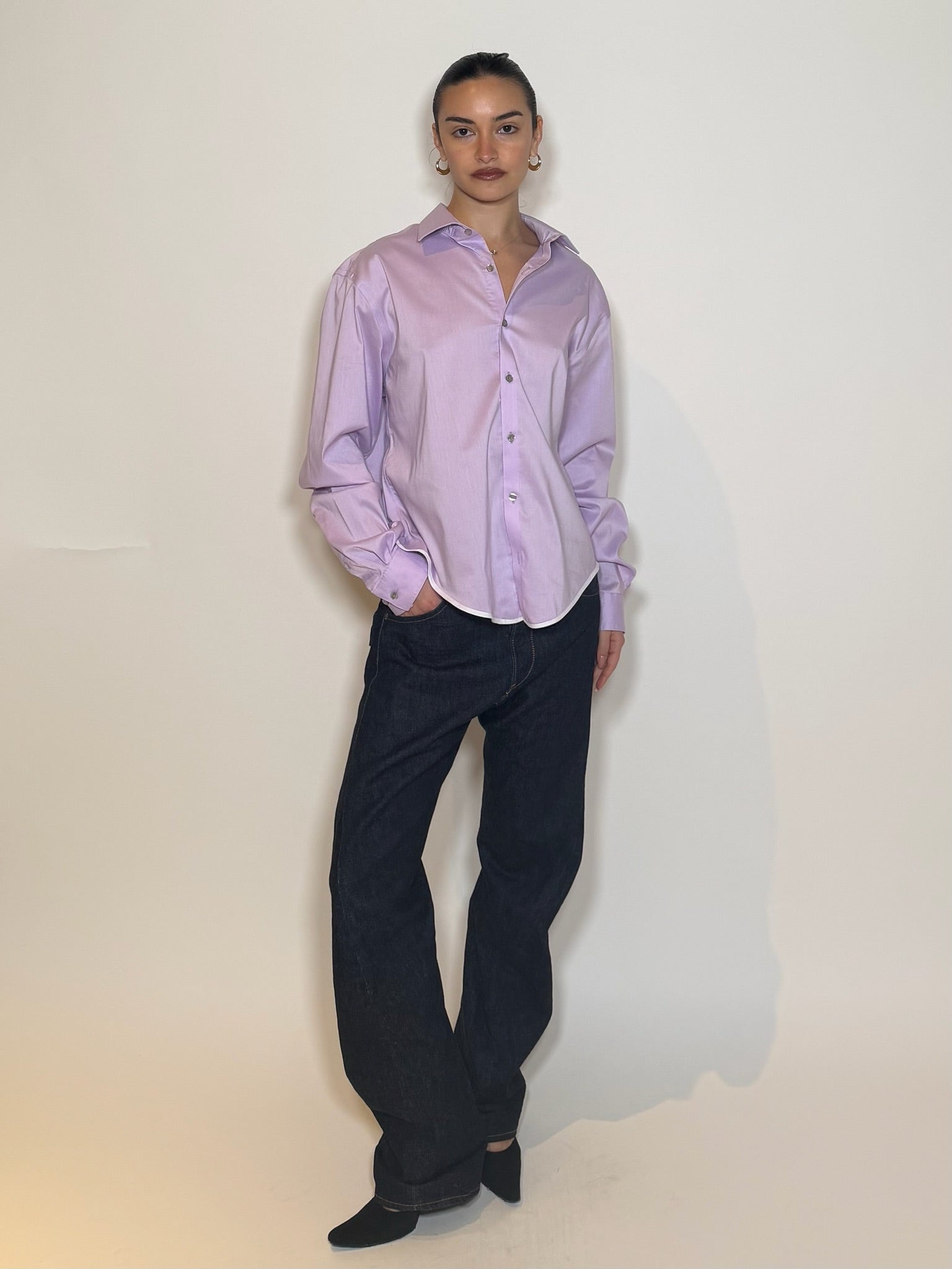 FRIDA Reworked Button Down ‘Lilac’