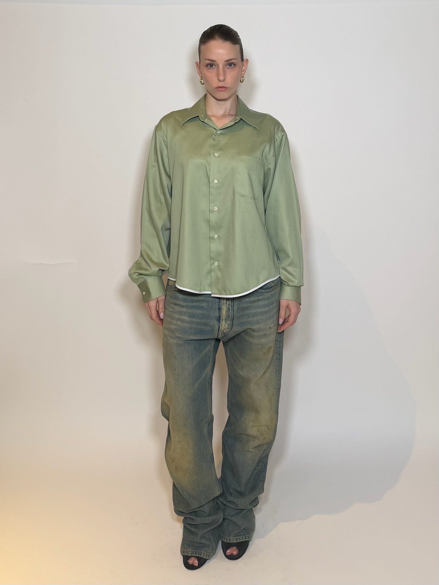 FRIDA Reworked Button Down ‘Green’