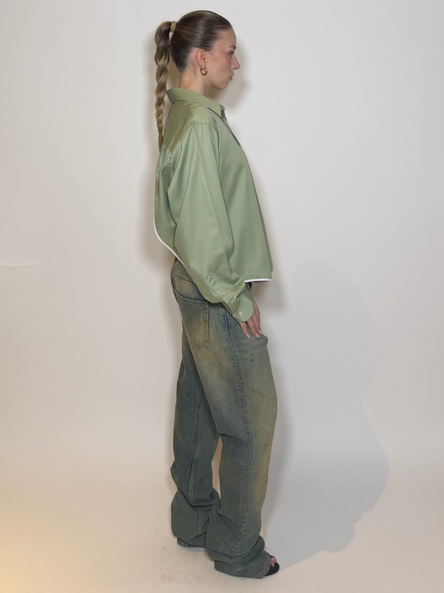 FRIDA Reworked Button Down ‘Green’