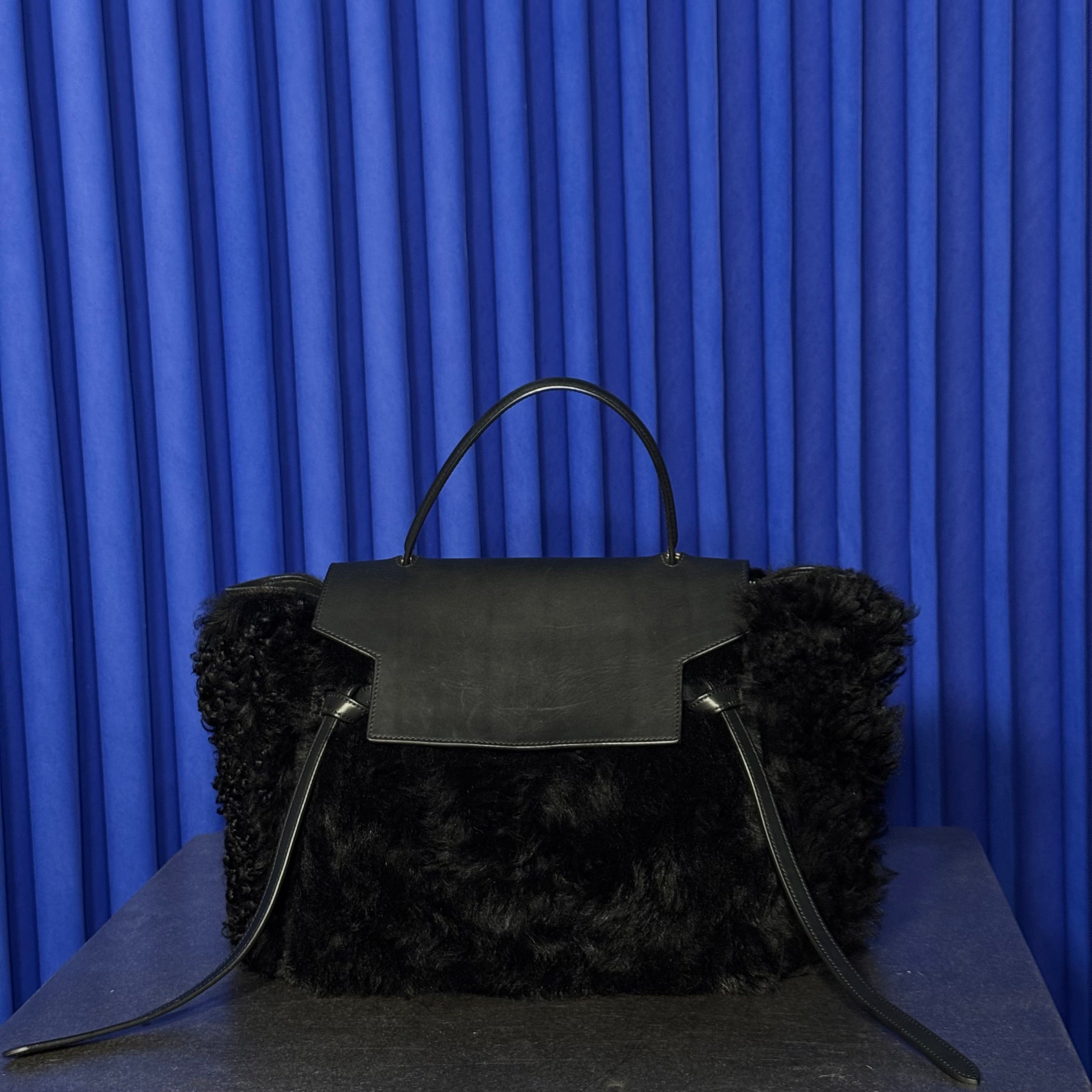 Celine Shearling Mini Belt Bag