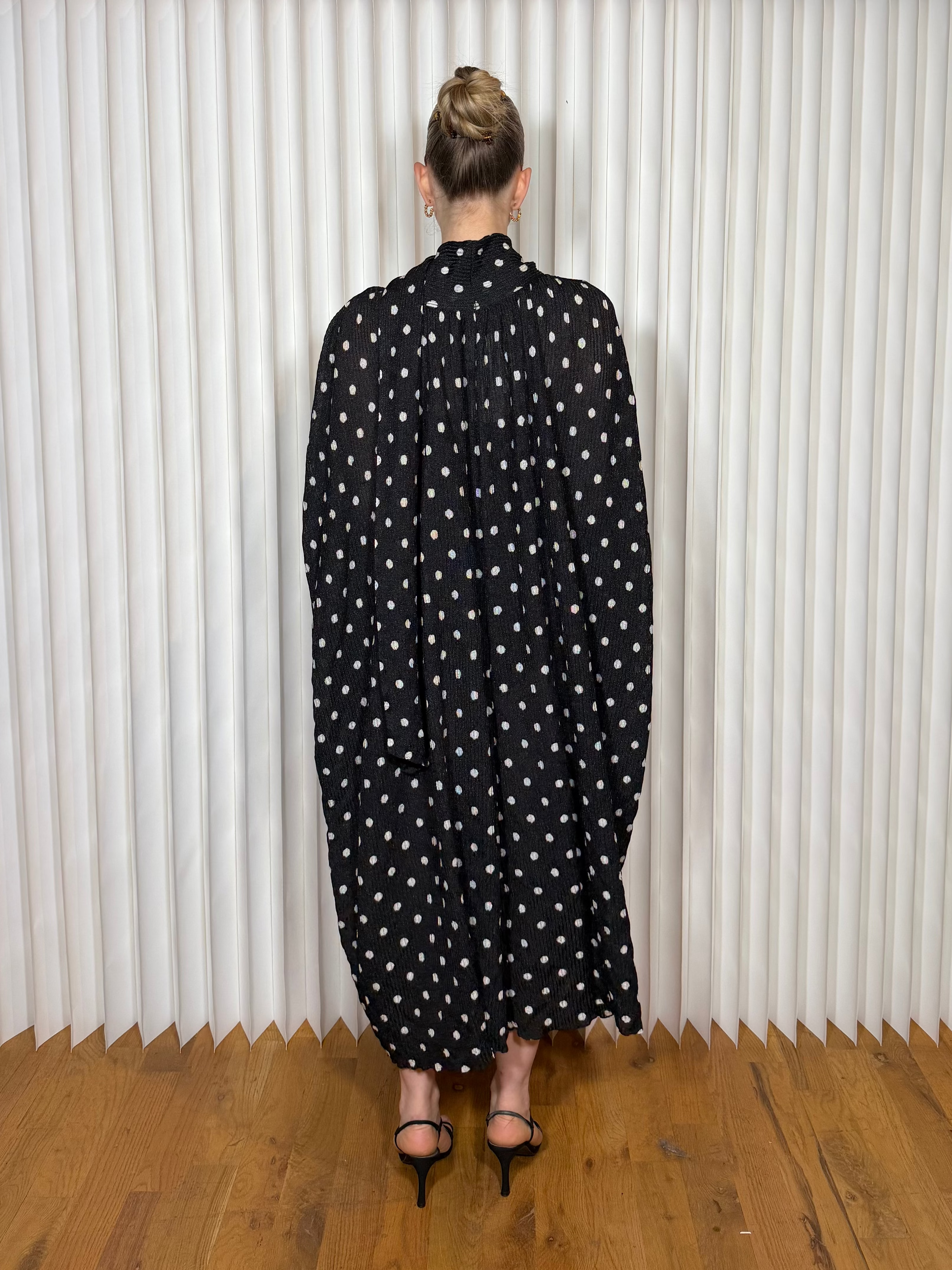 Balenciaga Crepe Polka Dot Dress NWT