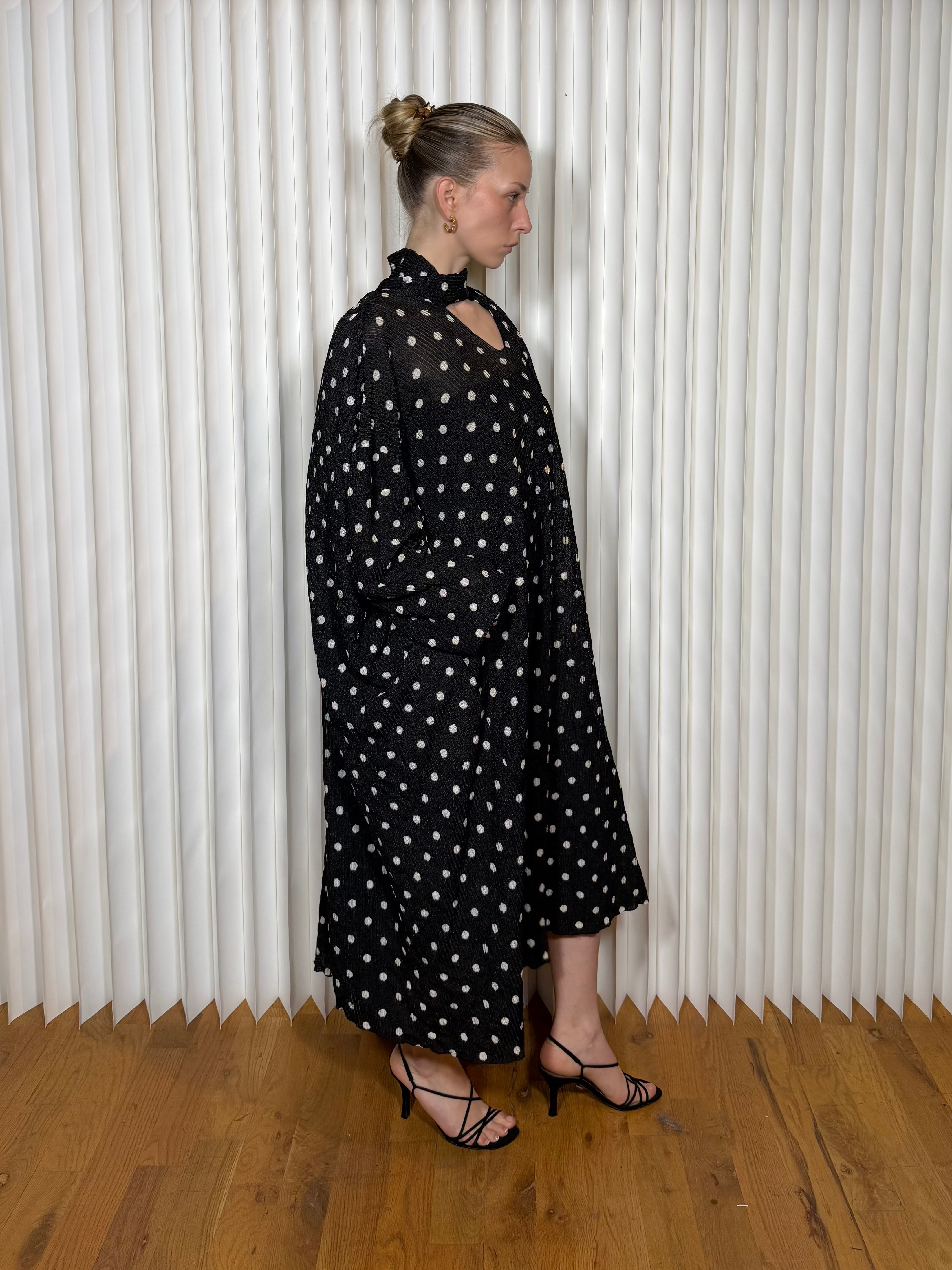 Balenciaga Crepe Polka Dot Dress NWT