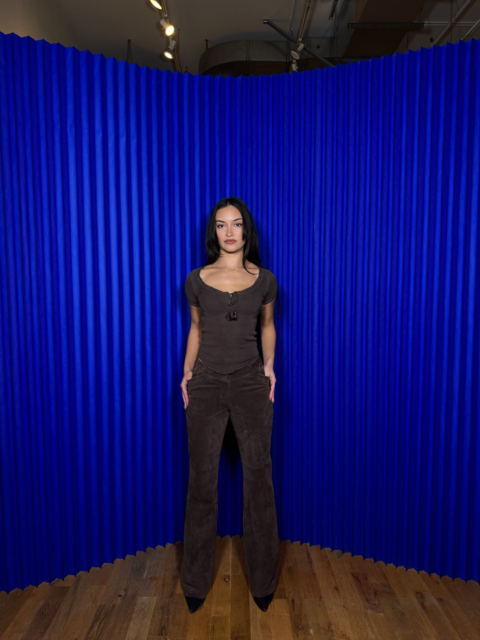 MODA Intl. Brown Suede Pants